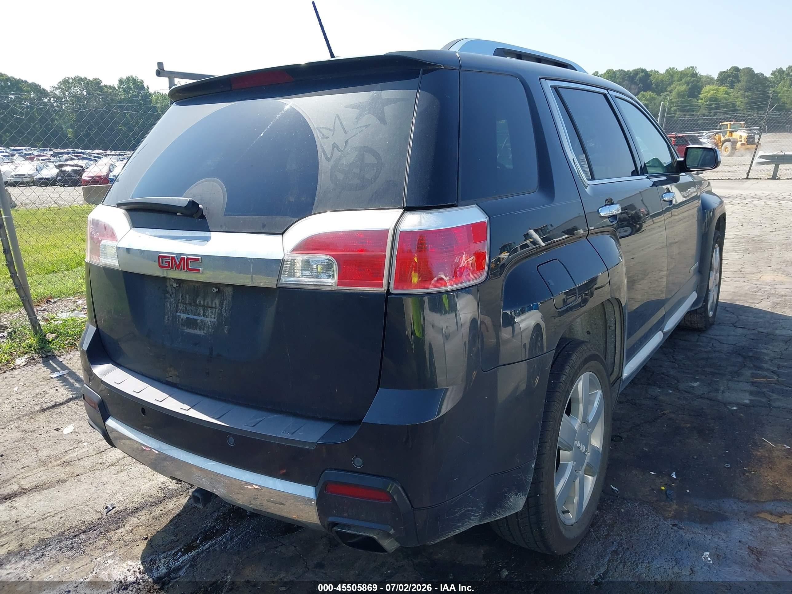 2015 Gmc Terrain Denali Черный vin: 2GKFLUE32F6426403