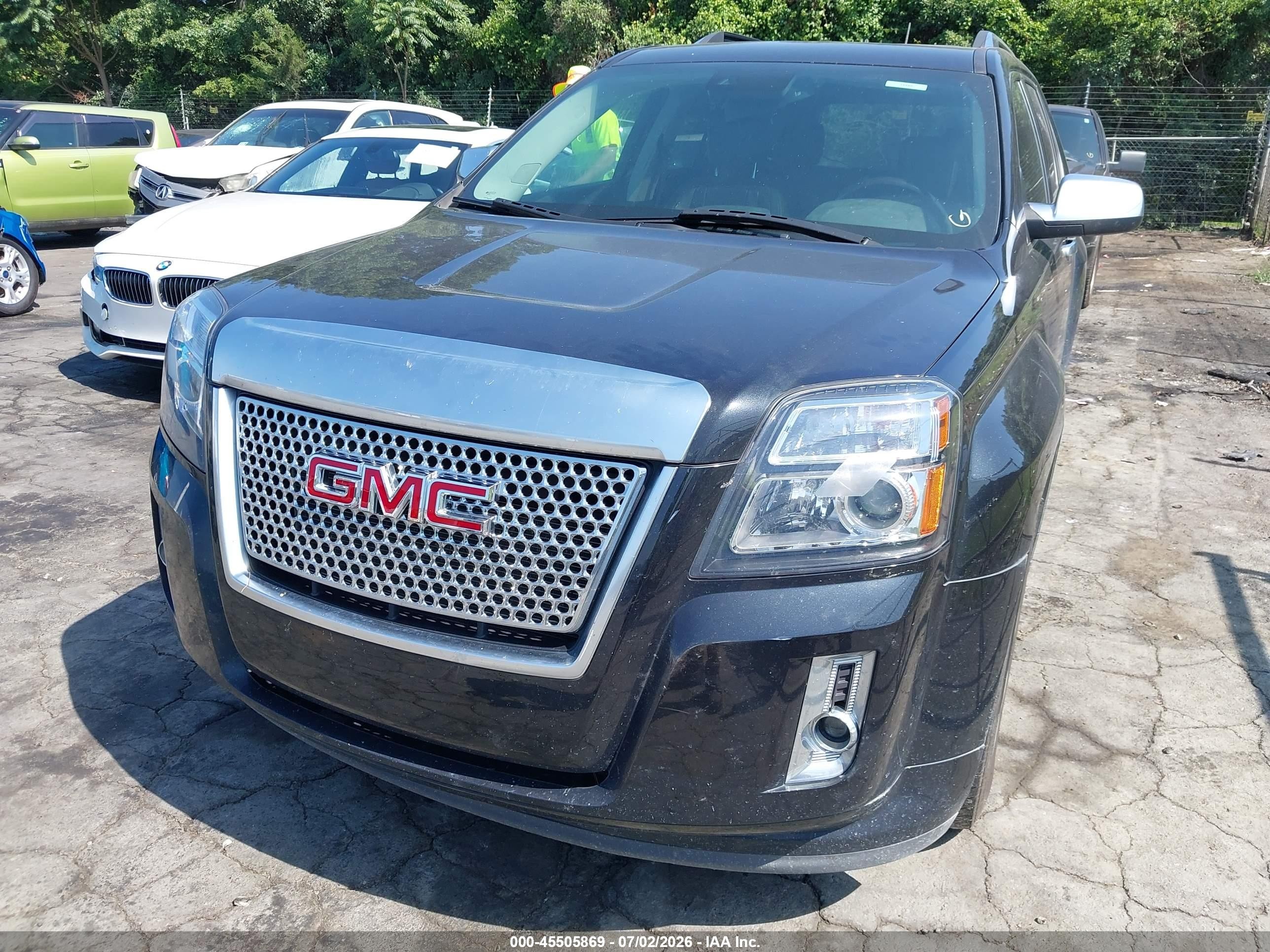 2015 Gmc Terrain Denali Черный vin: 2GKFLUE32F6426403