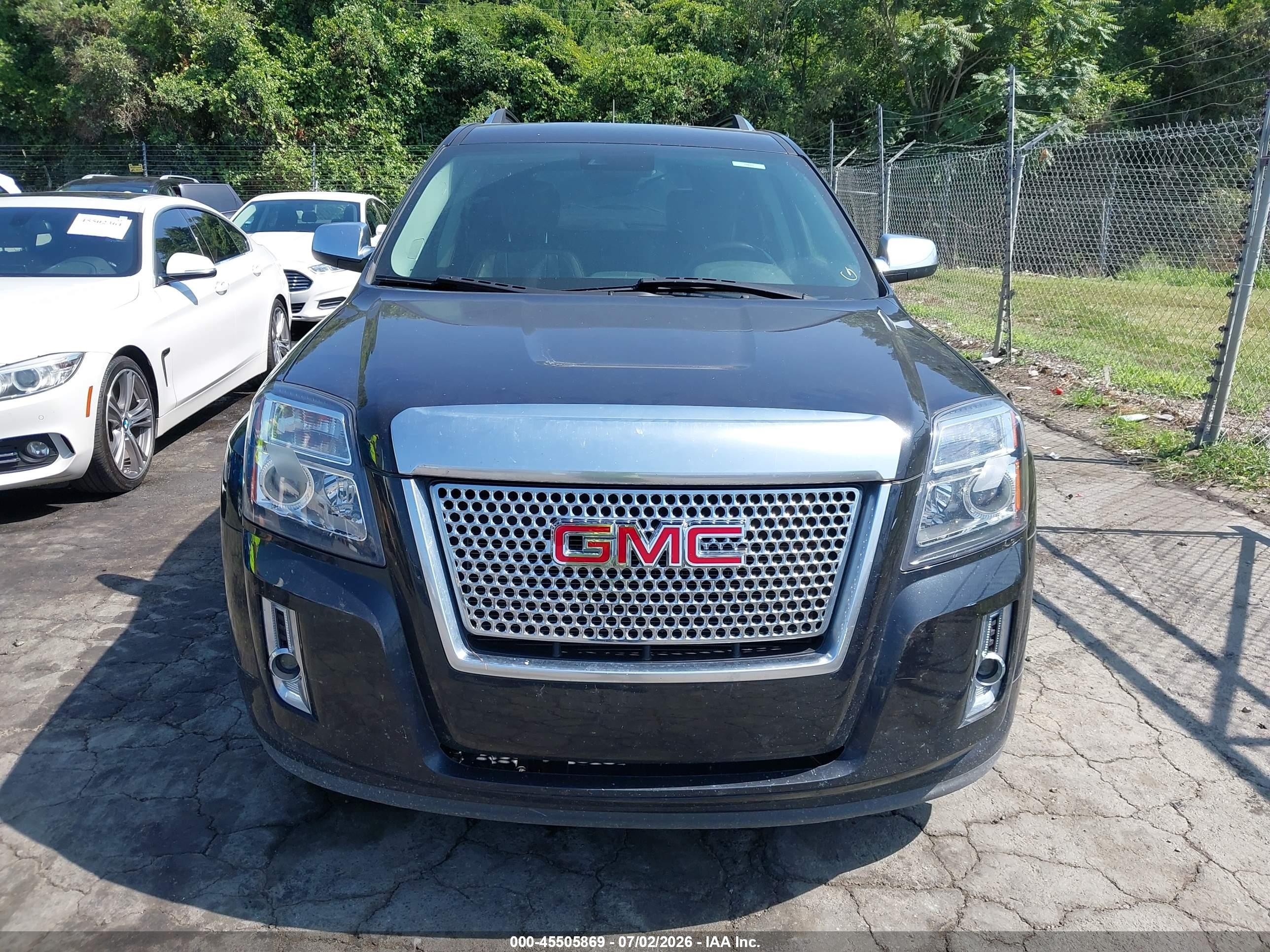 2015 Gmc Terrain Denali Черный vin: 2GKFLUE32F6426403