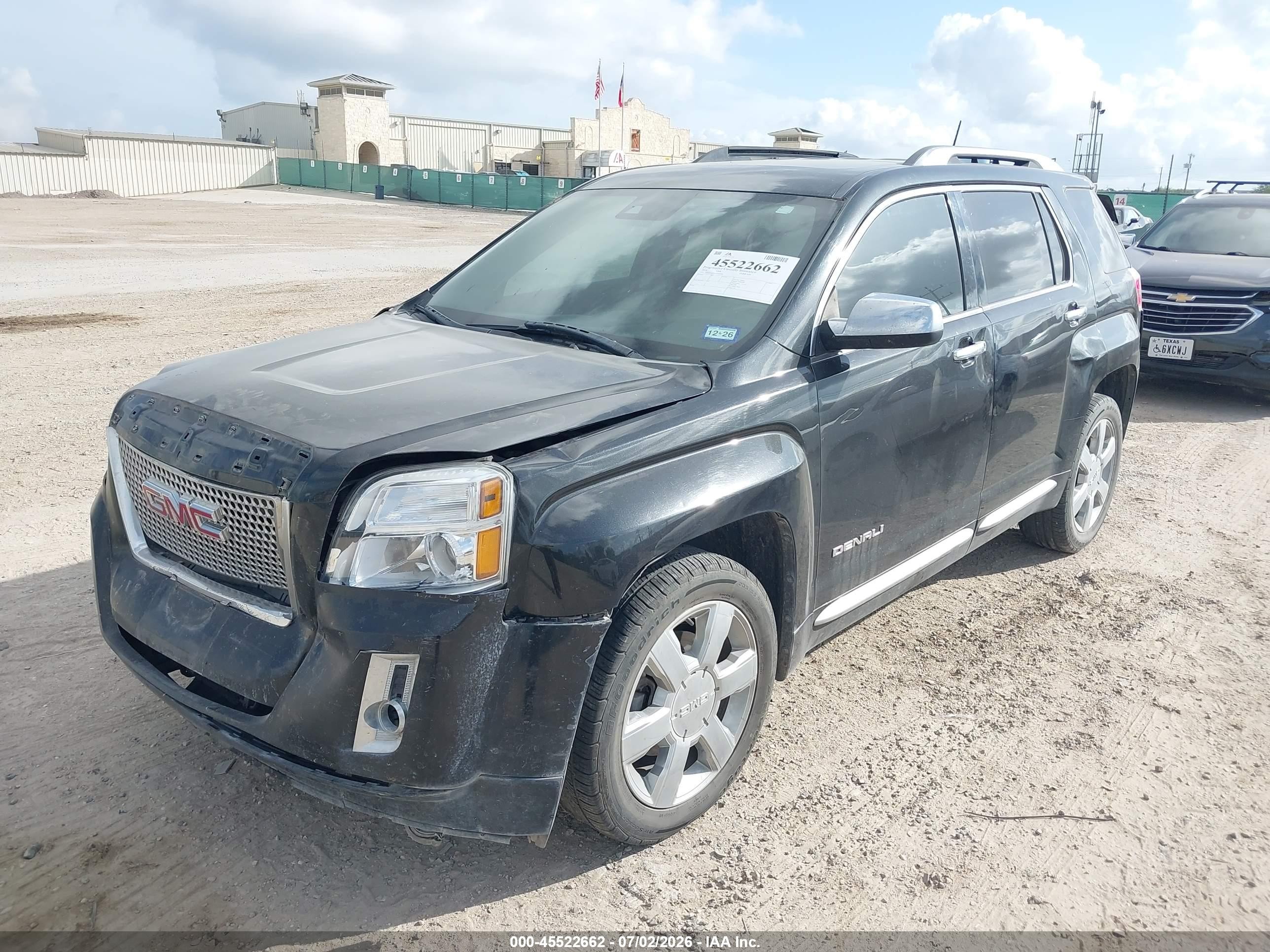 2014 Gmc Terrain Denali Black vin: 2GKFLUE33E6254106