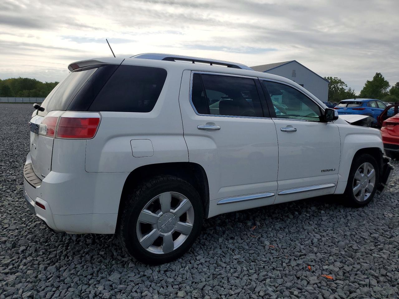 2015 Gmc Terrain Denali White vin: 2GKFLUE33F6302785