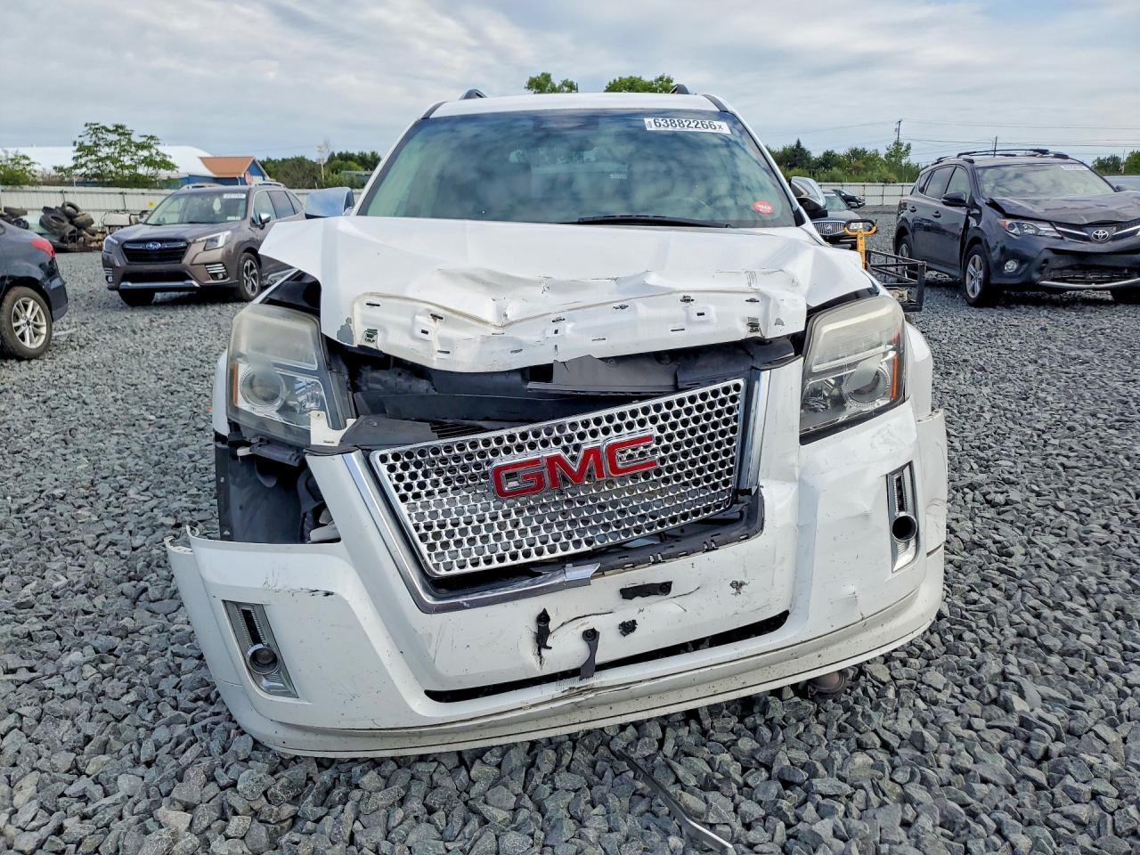 2015 Gmc Terrain Denali White vin: 2GKFLUE33F6302785