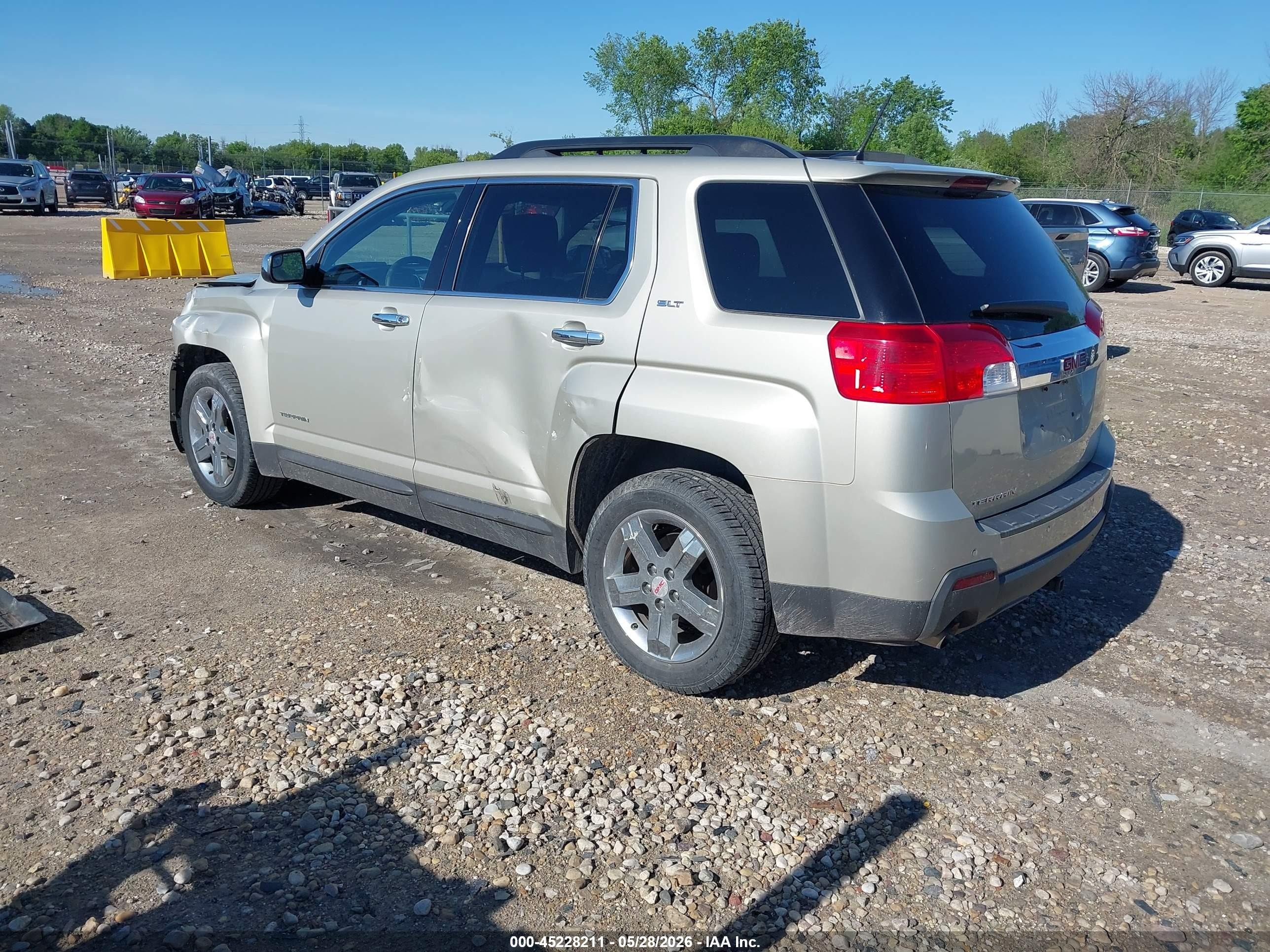 2013 Gmc Terrain Slt-1 Gold vin: 2GKFLUE36D6208154