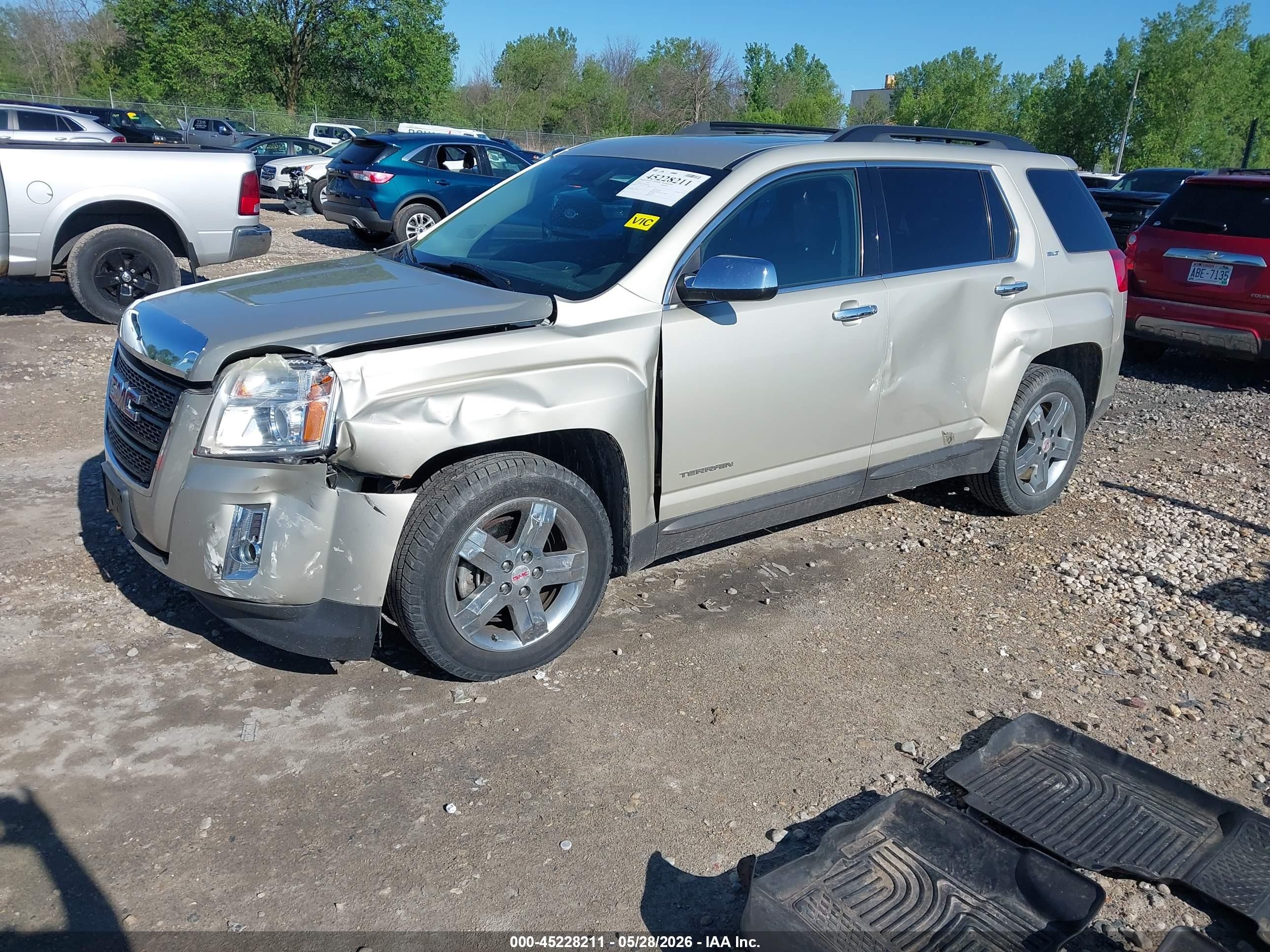 2013 Gmc Terrain Slt-1 Gold vin: 2GKFLUE36D6208154