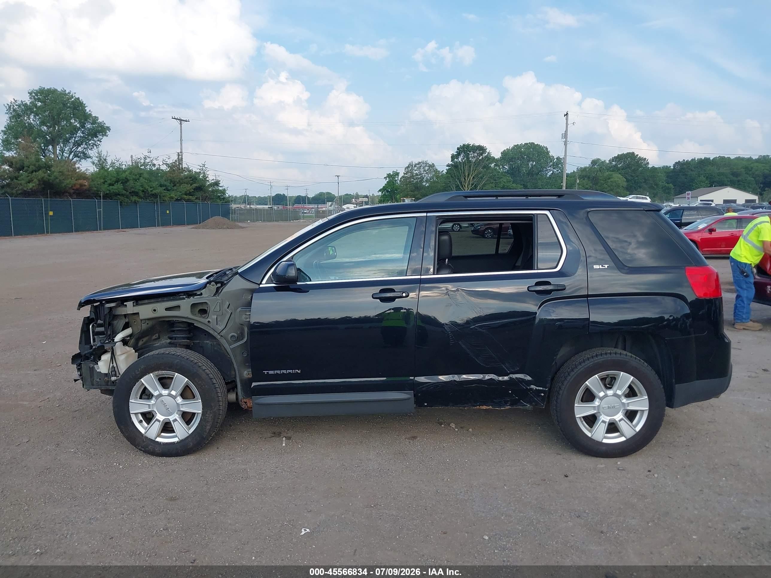2013 Gmc Terrain Slt-1 Черный vin: 2GKFLUE36D6319576