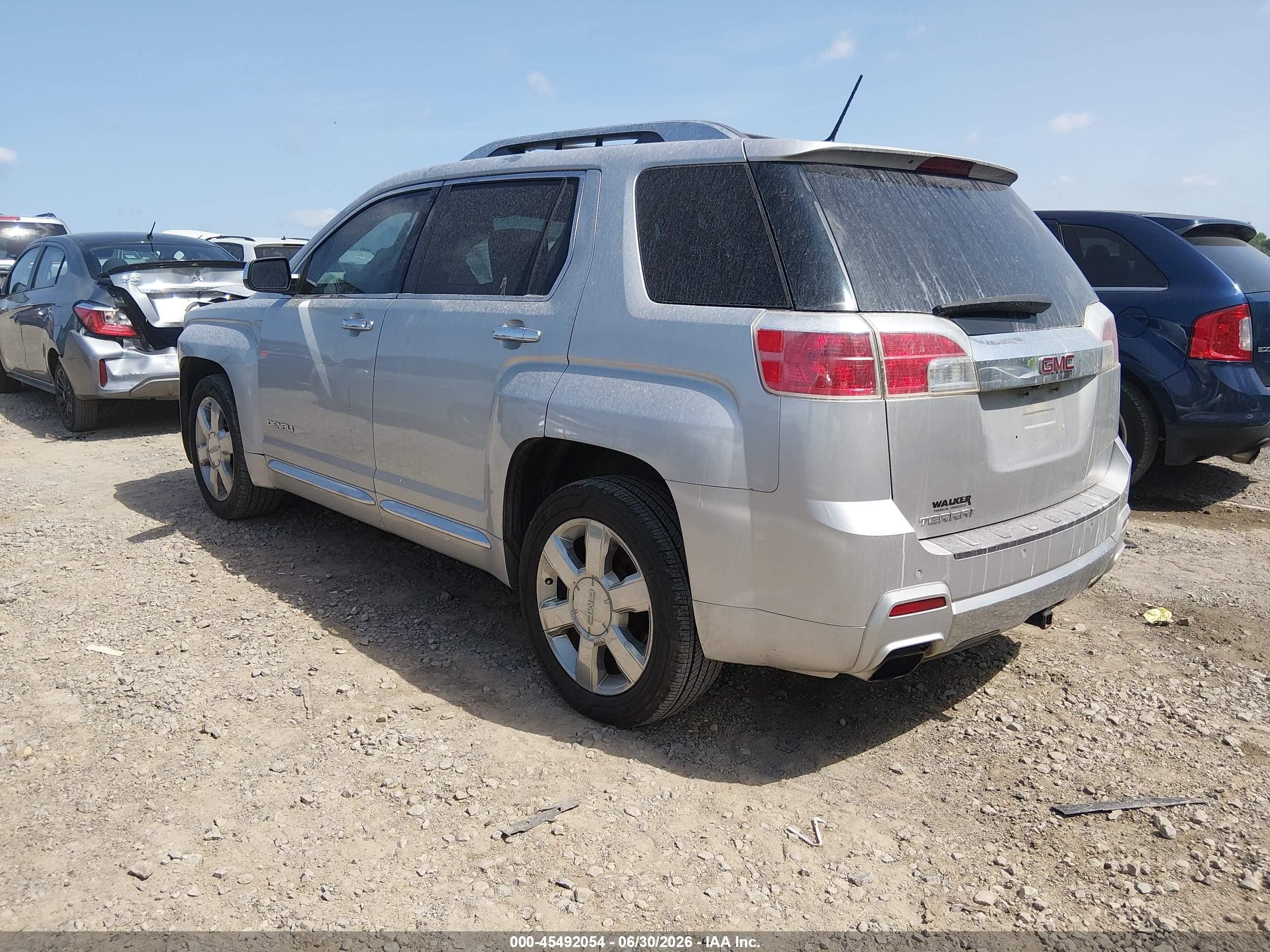 2014 Gmc Terrain Denali Silver vin: 2GKFLUE37E6282121