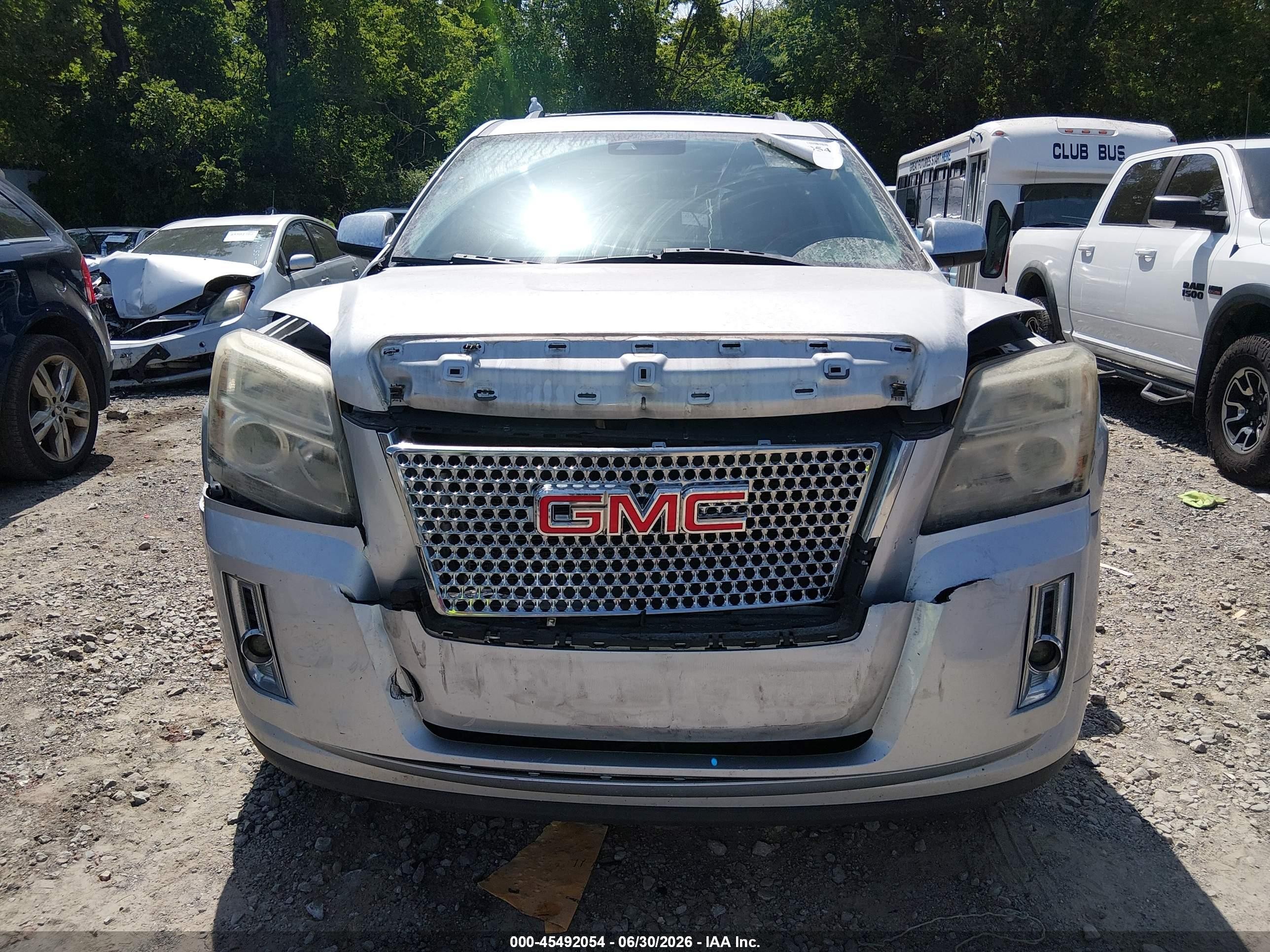 2014 Gmc Terrain Denali Silver vin: 2GKFLUE37E6282121