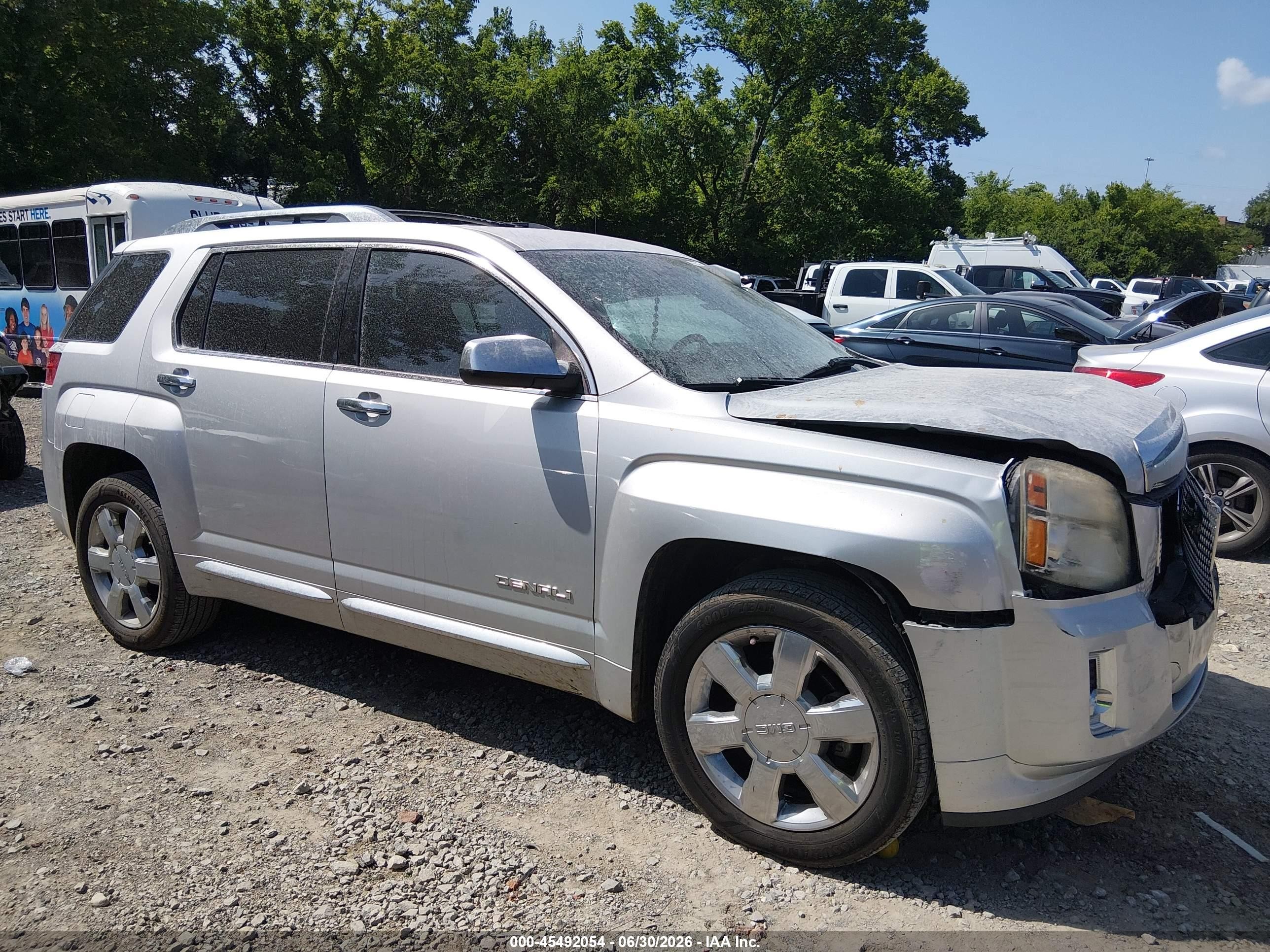 2014 Gmc Terrain Denali Silver vin: 2GKFLUE37E6282121