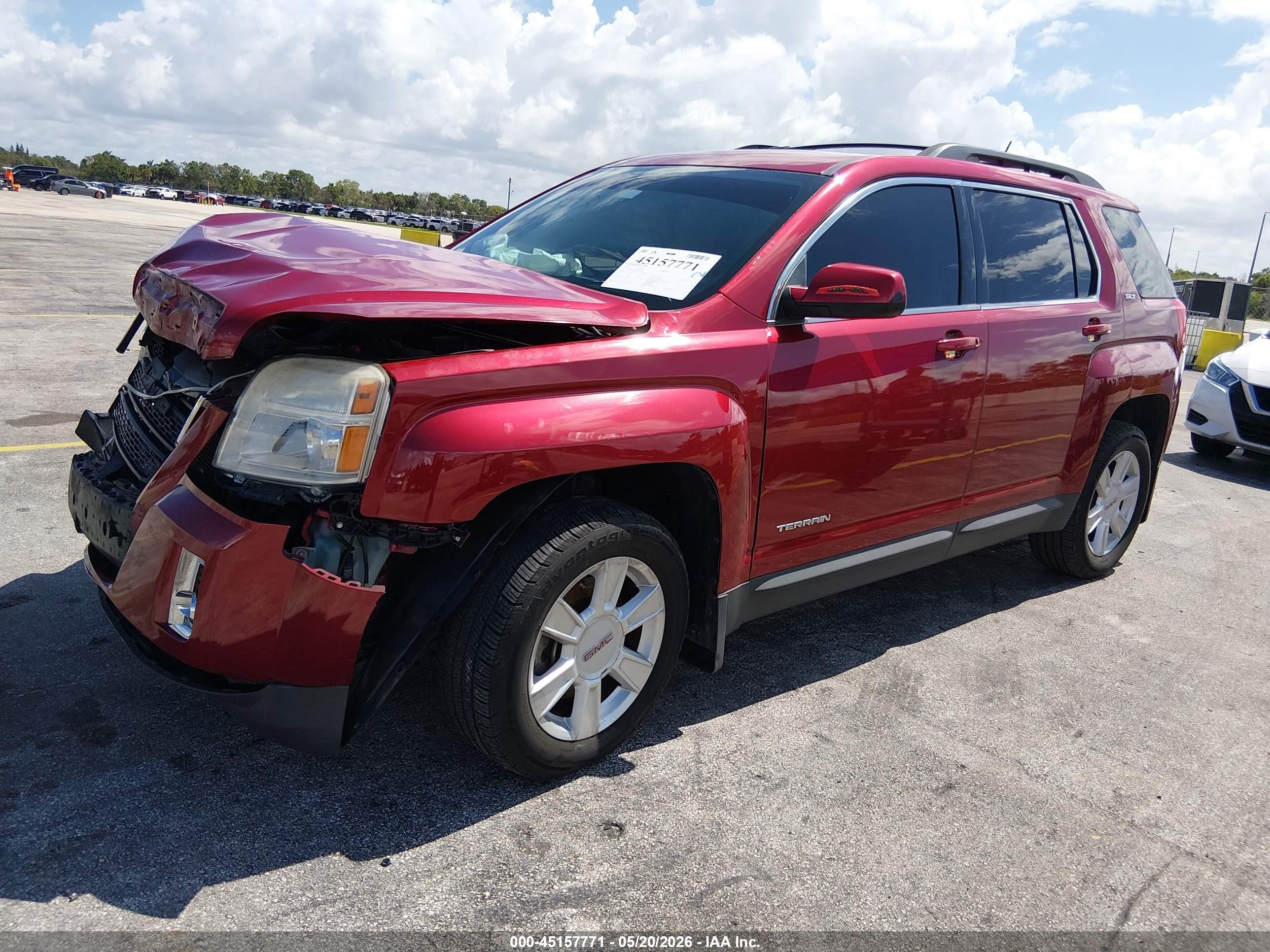 2013 Gmc Terrain Slt-1 Red vin: 2GKFLUE38D6306683