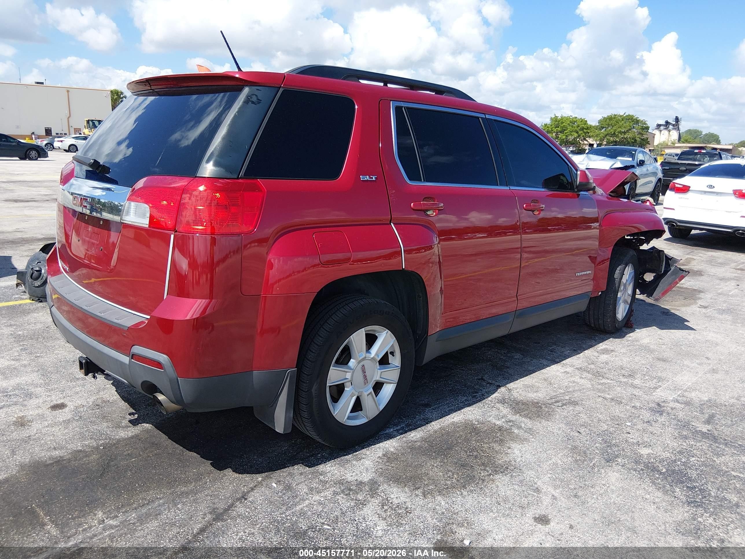 2013 Gmc Terrain Slt-1 Red vin: 2GKFLUE38D6306683
