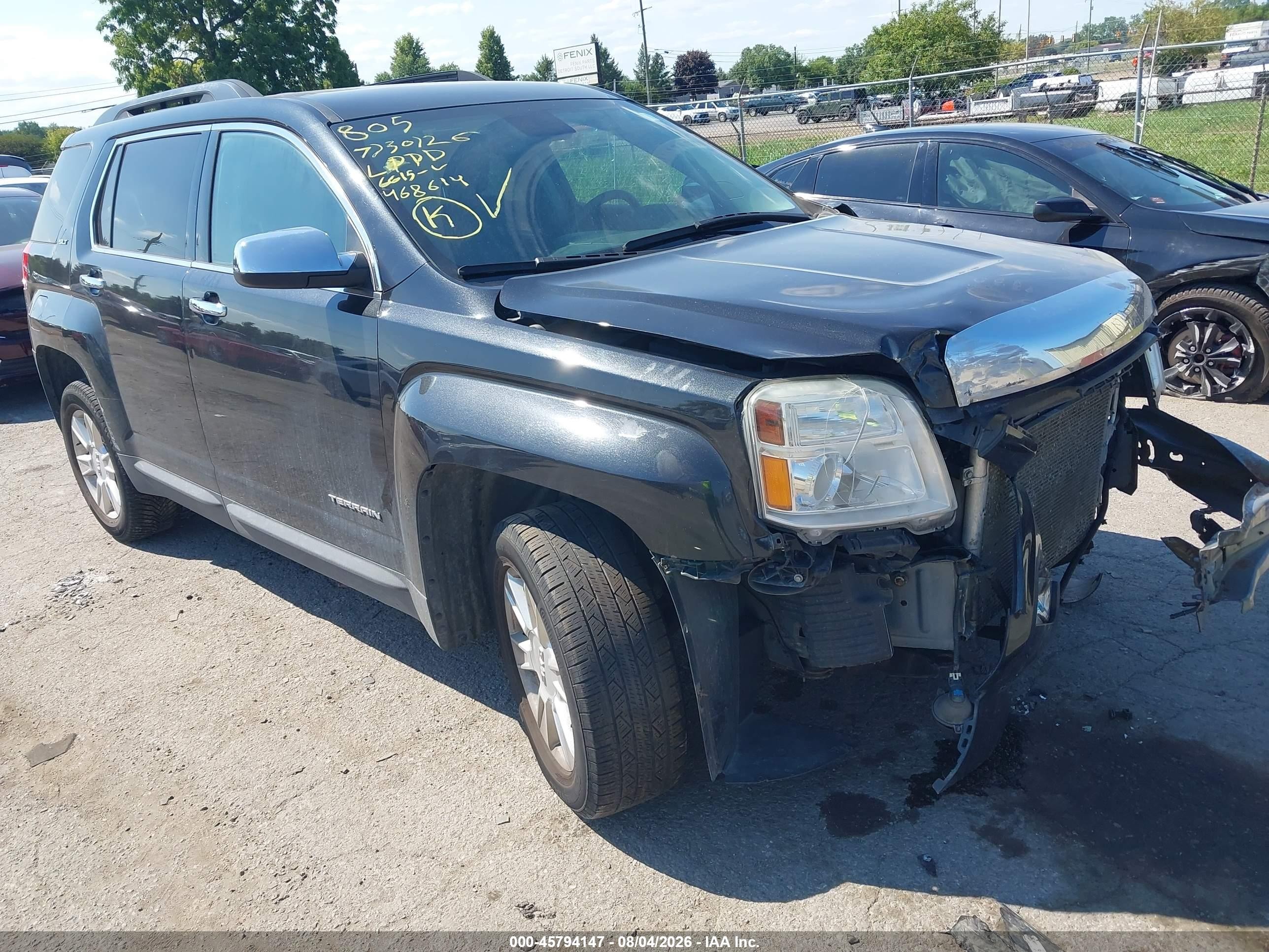 2013 Gmc Terrain Slt-1 Black vin: 2GKFLUE38D6316615