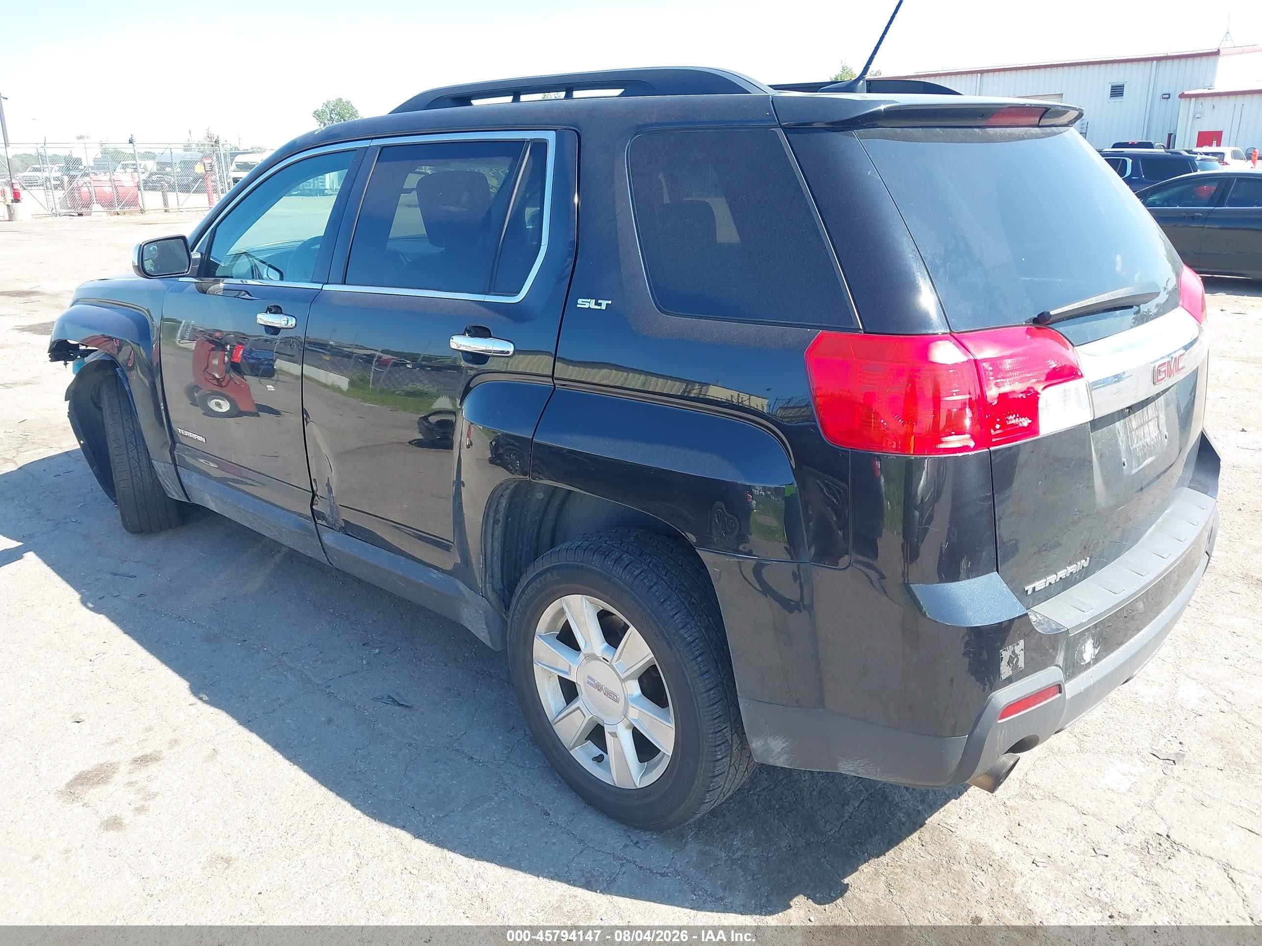 2013 Gmc Terrain Slt-1 Black vin: 2GKFLUE38D6316615