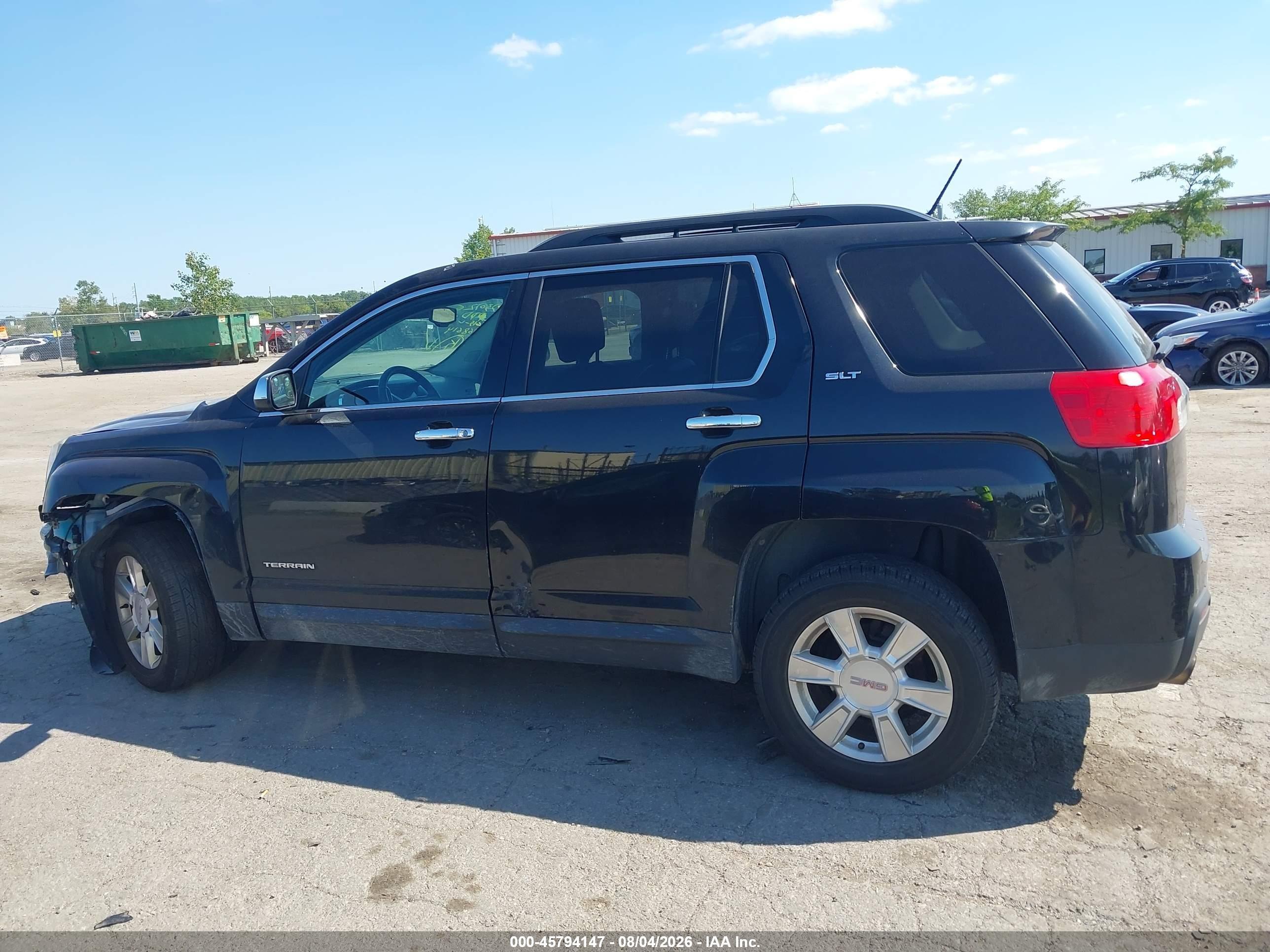 2013 Gmc Terrain Slt-1 Black vin: 2GKFLUE38D6316615