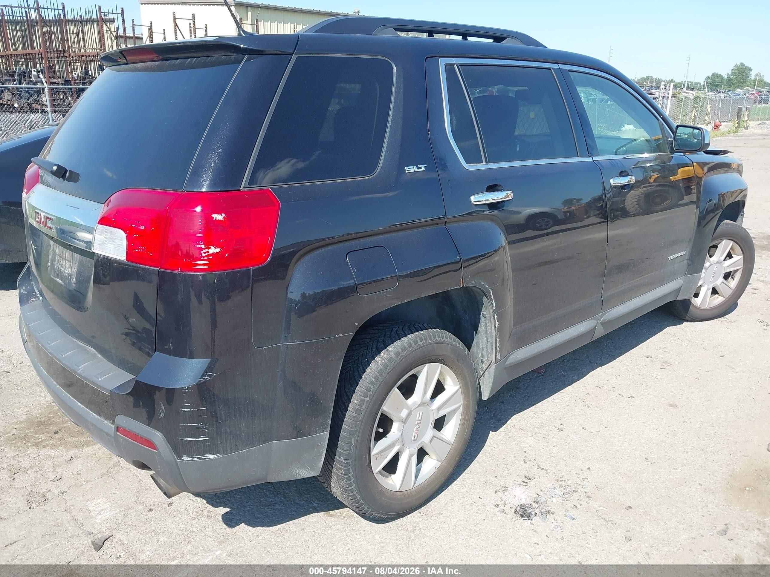 2013 Gmc Terrain Slt-1 Black vin: 2GKFLUE38D6316615
