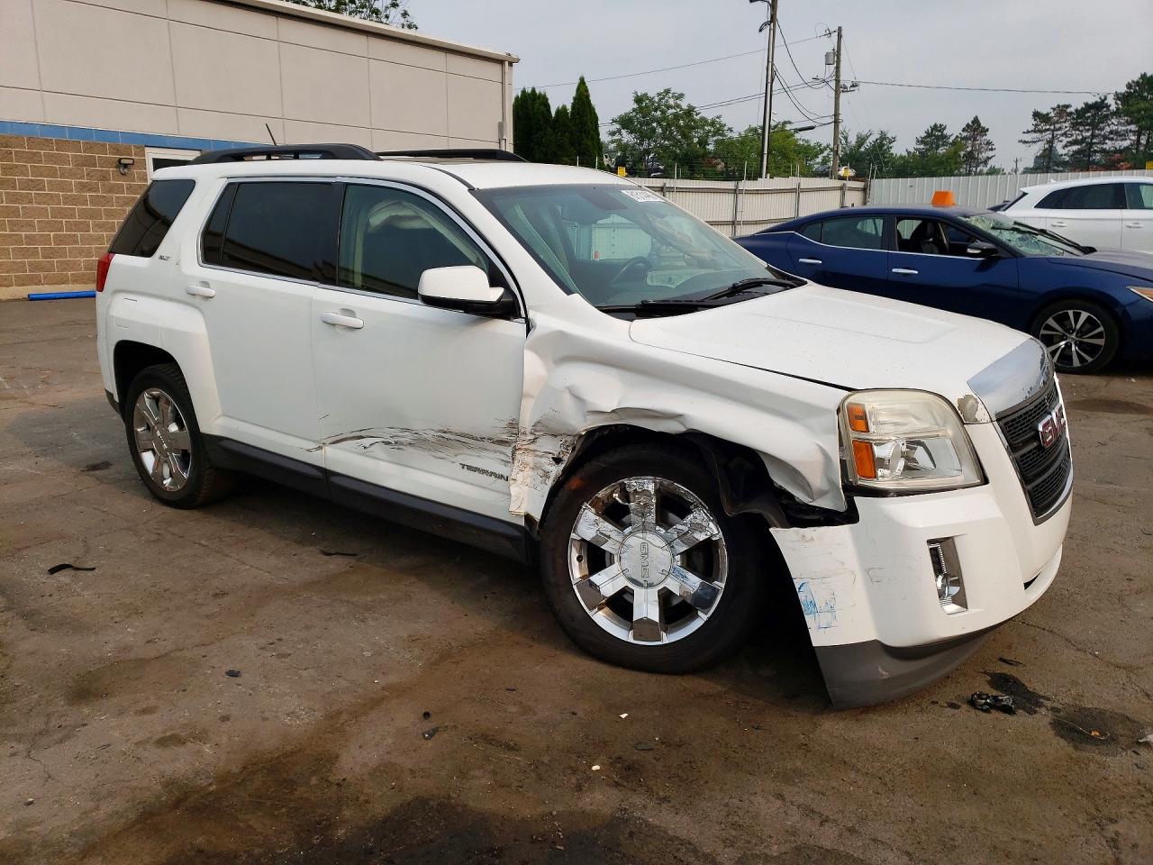 2013 Gmc Terrain Slt White vin: 2GKFLUE38D6367502