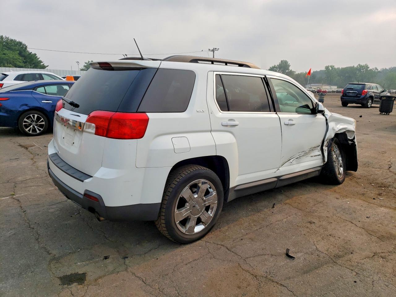 2013 Gmc Terrain Slt White vin: 2GKFLUE38D6367502
