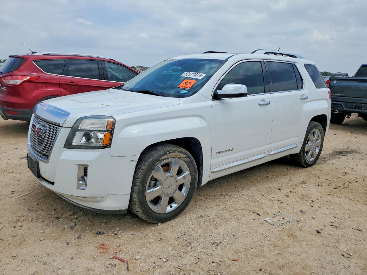 2015 Gmc Terrain Denali White vin: 2GKFLUE38F6319193