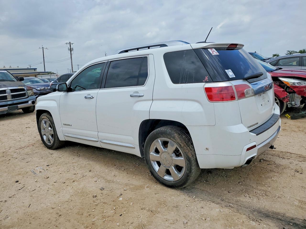 2015 Gmc Terrain Denali White vin: 2GKFLUE38F6319193