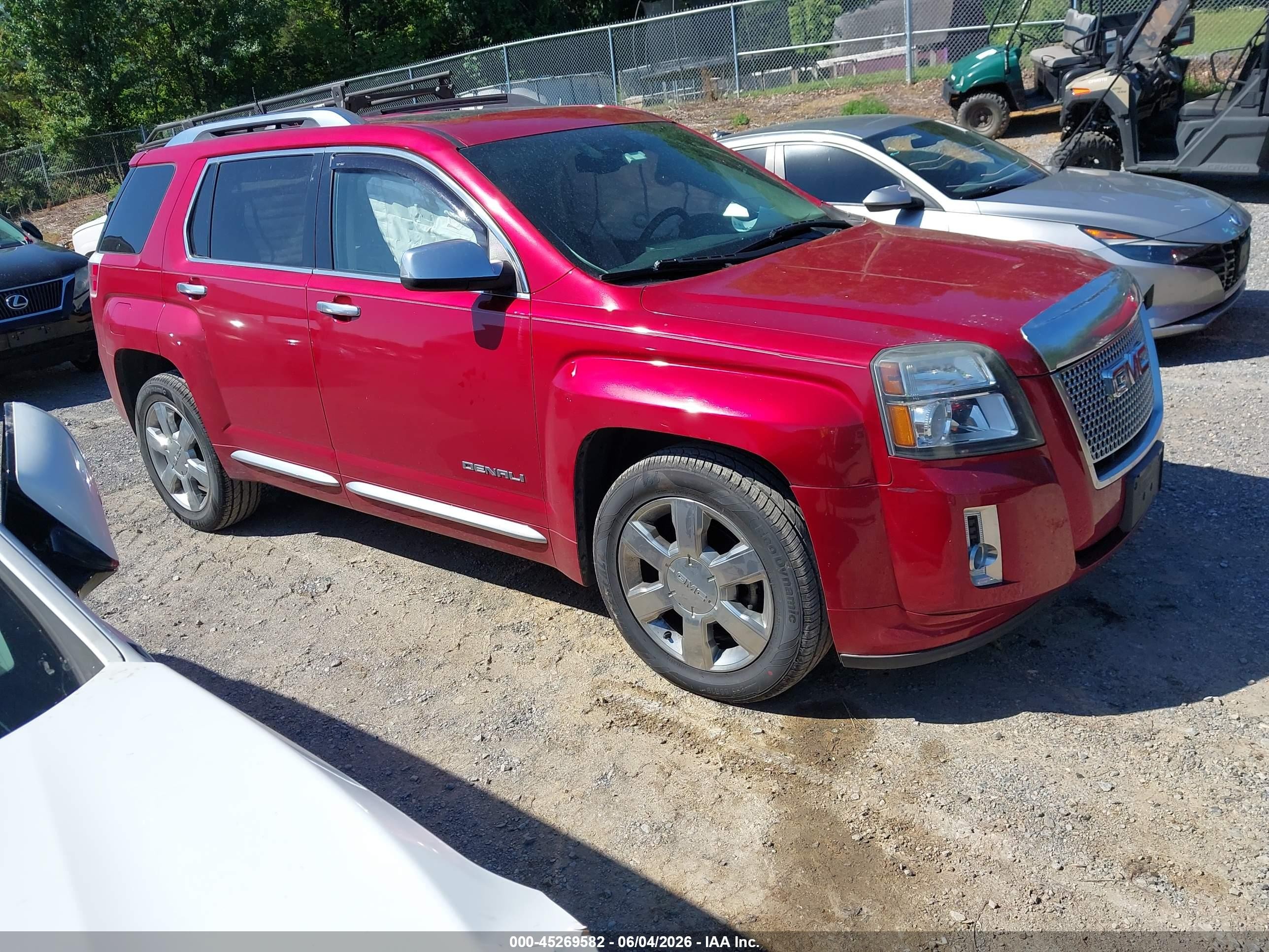 2015 Gmc Terrain Denali Red vin: 2GKFLUE38F6356437
