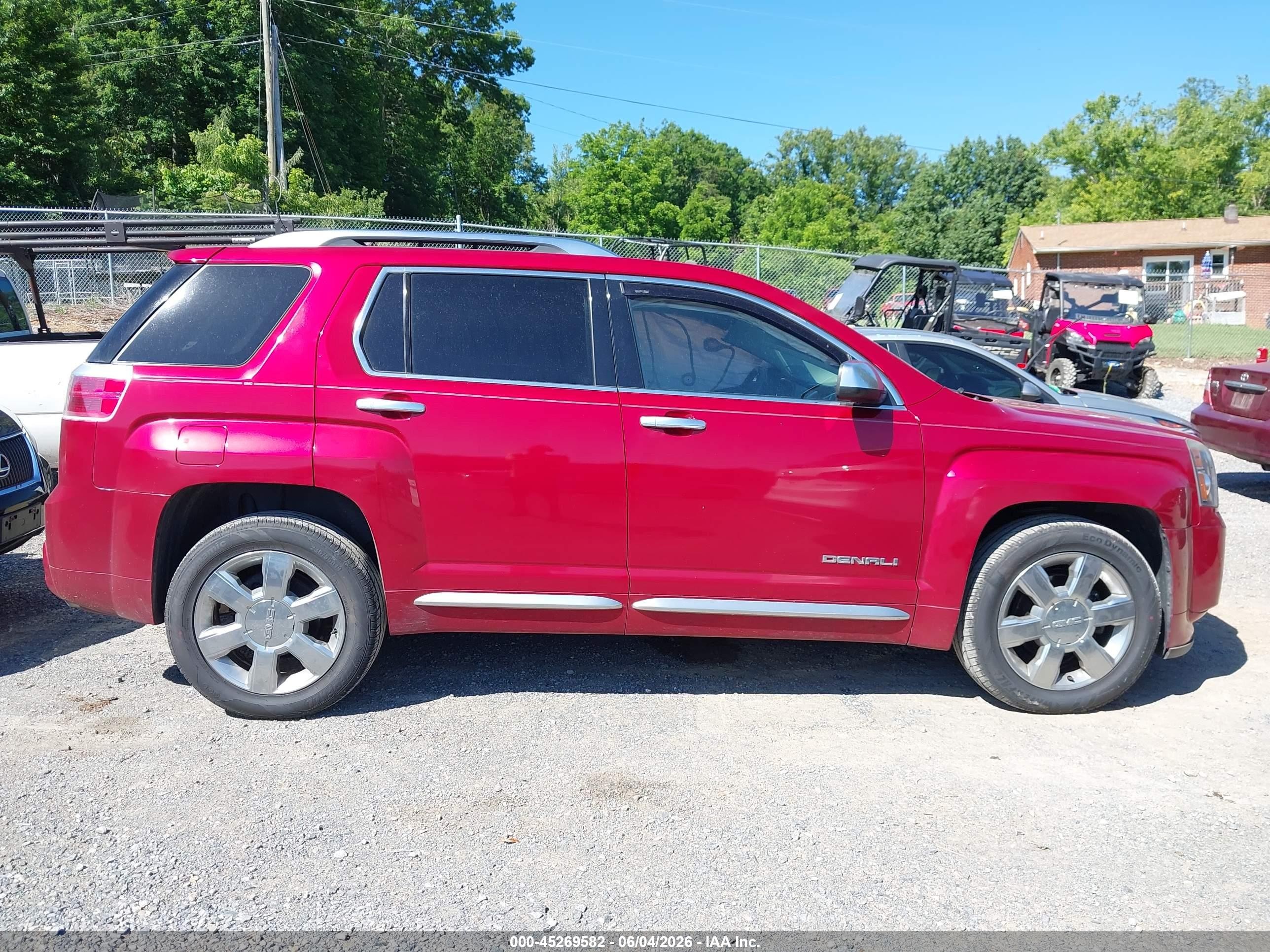 2015 Gmc Terrain Denali Red vin: 2GKFLUE38F6356437