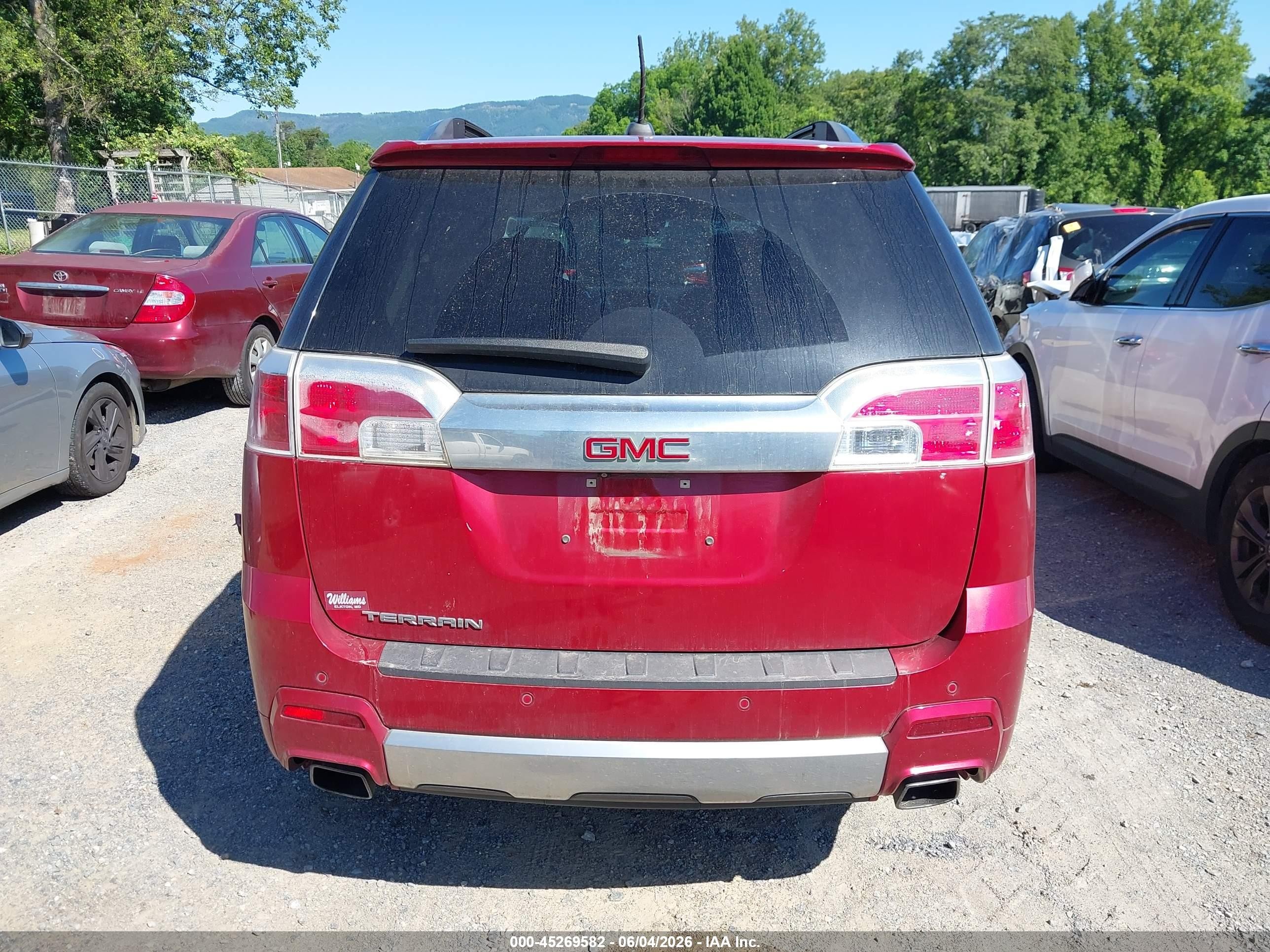 2015 Gmc Terrain Denali Red vin: 2GKFLUE38F6356437