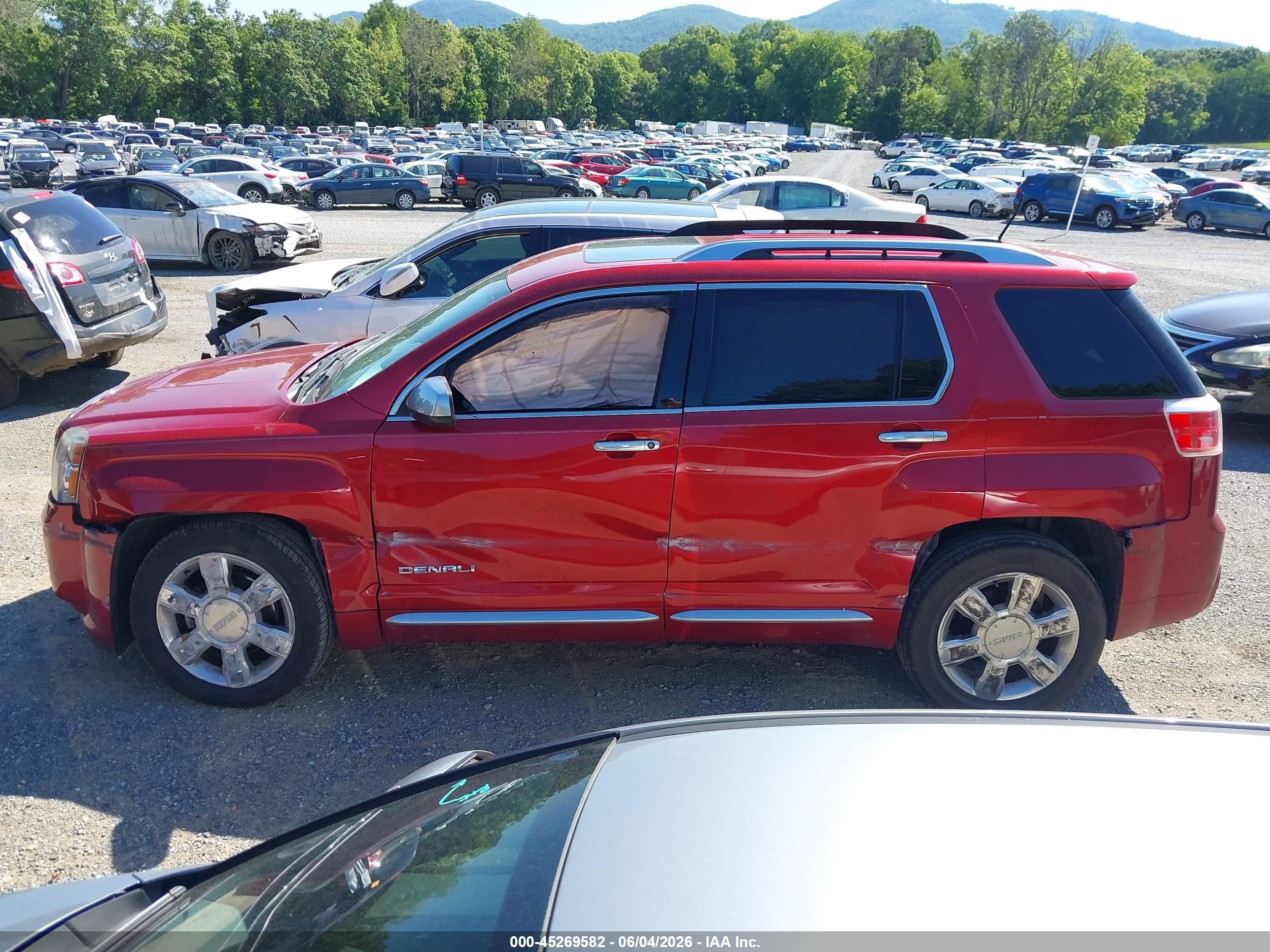 2015 Gmc Terrain Denali Red vin: 2GKFLUE38F6356437