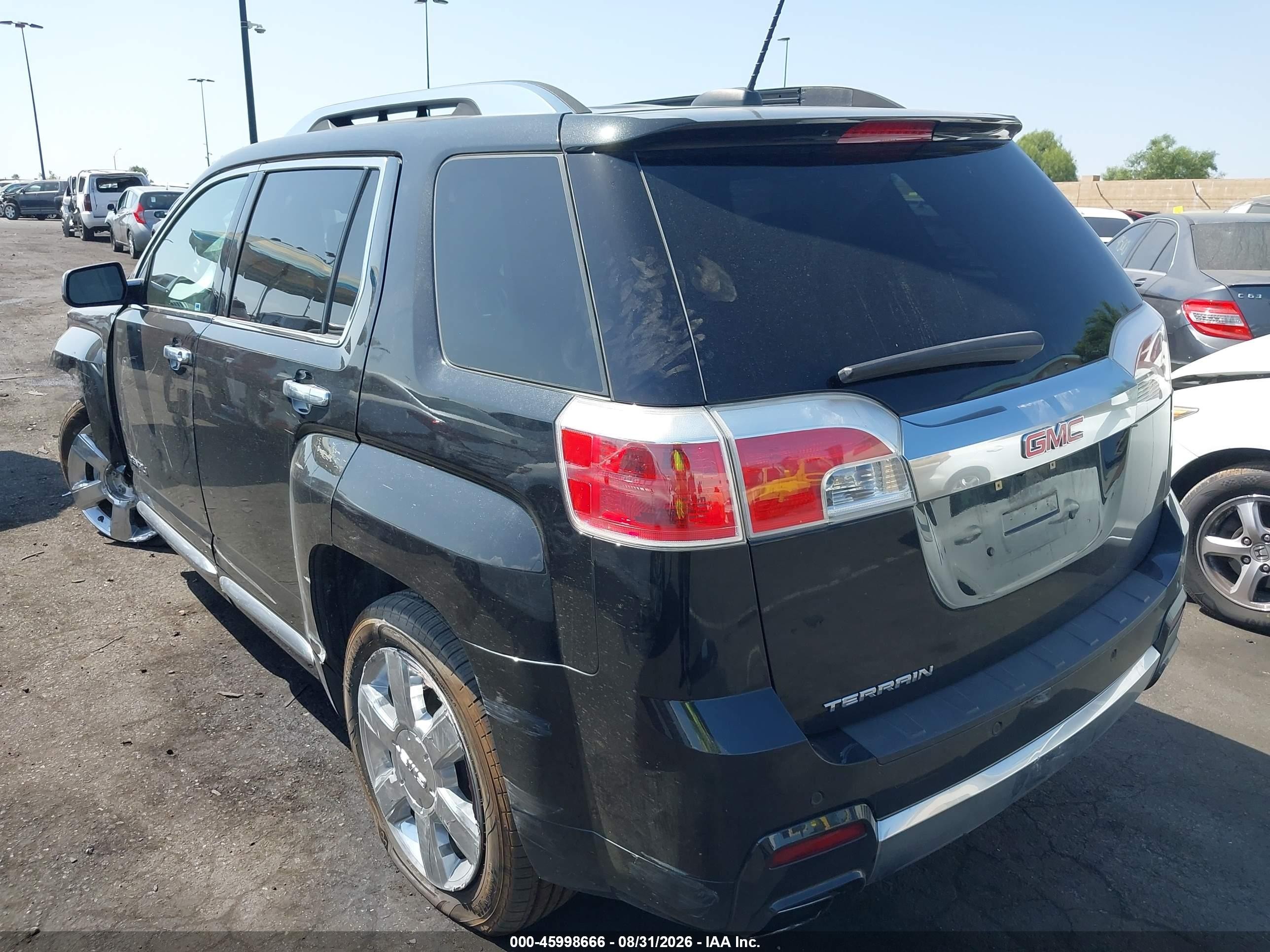 2015 Gmc Terrain Denali Черный vin: 2GKFLUE39F6119049