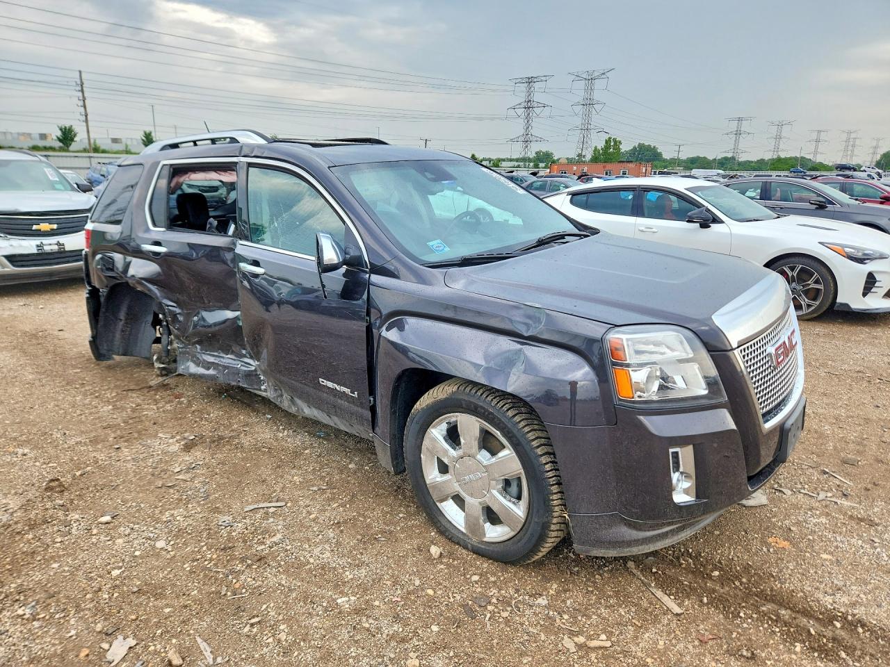 2014 Gmc Terrain Denali Black vin: 2GKFLUE3XE6121505