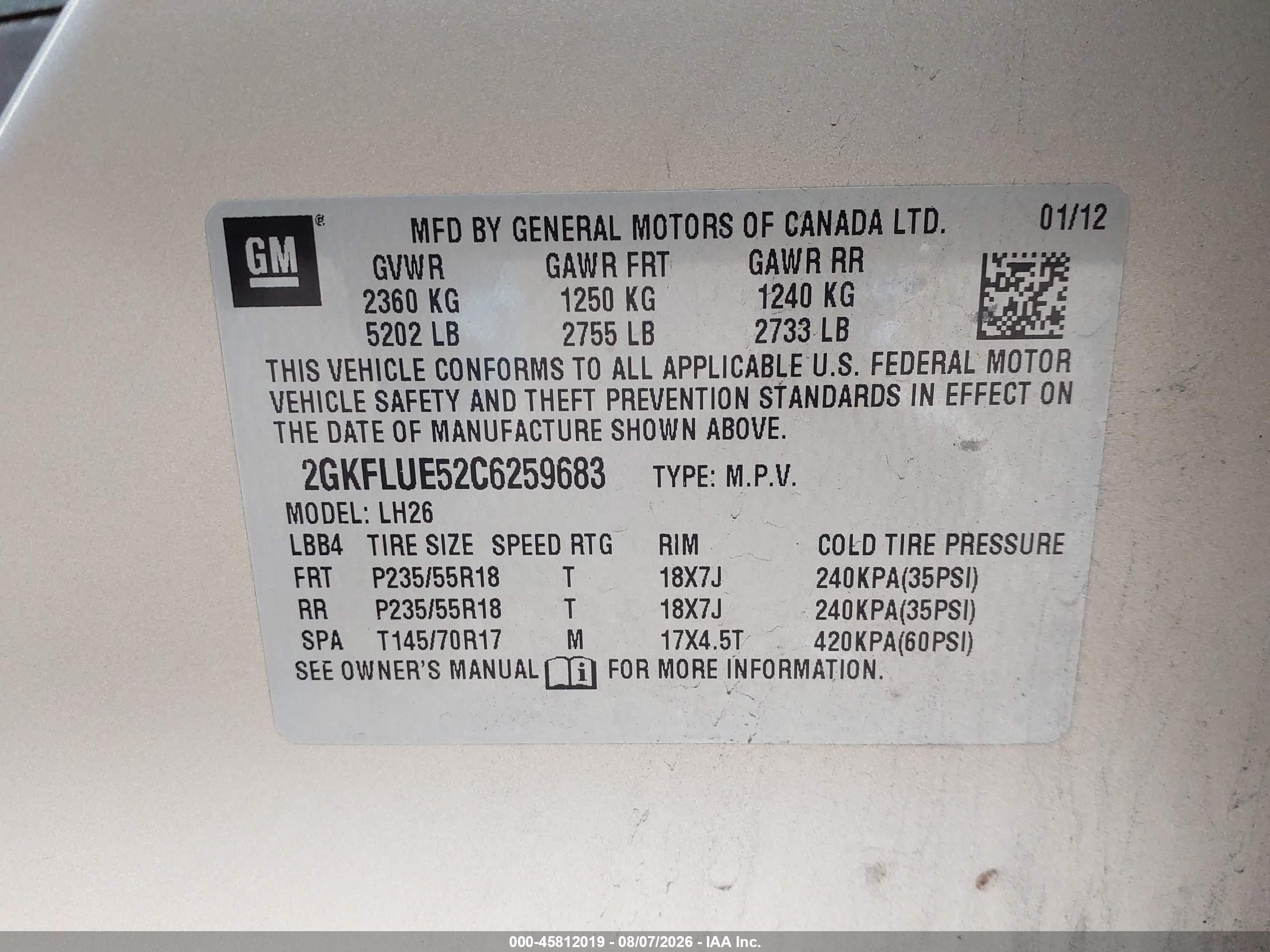 2012 Gmc Terrain Slt-1 Tan vin: 2GKFLUE52C6259683
