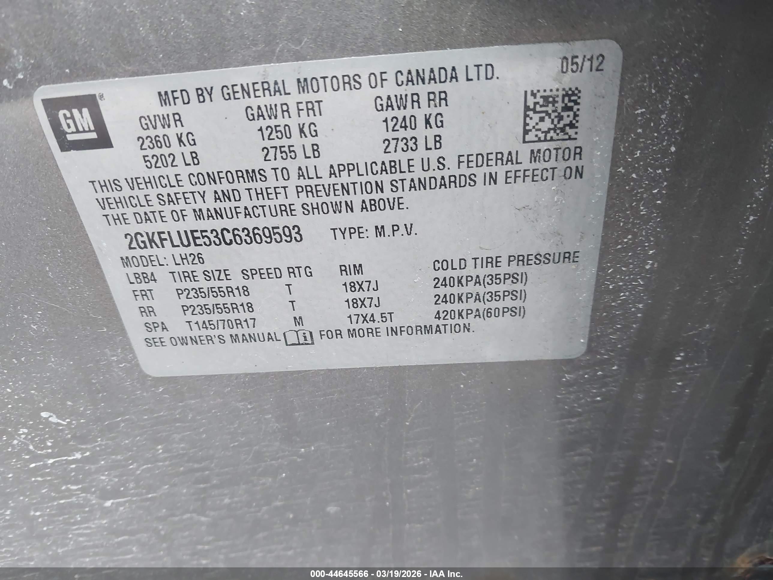 2012 Gmc Terrain Slt-1 Gray vin: 2GKFLUE53C6369593