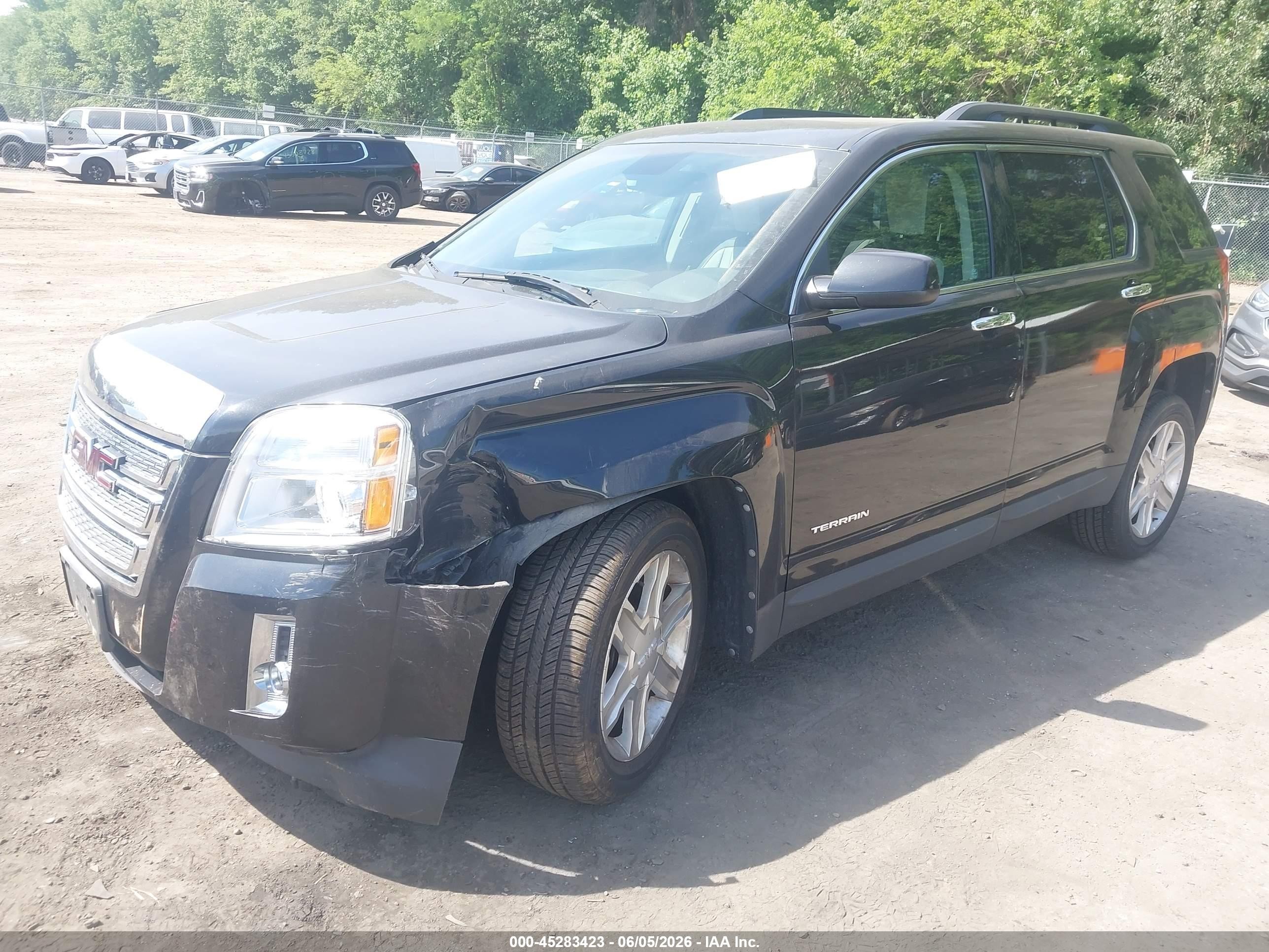 2012 Gmc Terrain Slt-1 Black vin: 2GKFLUE58C6211203
