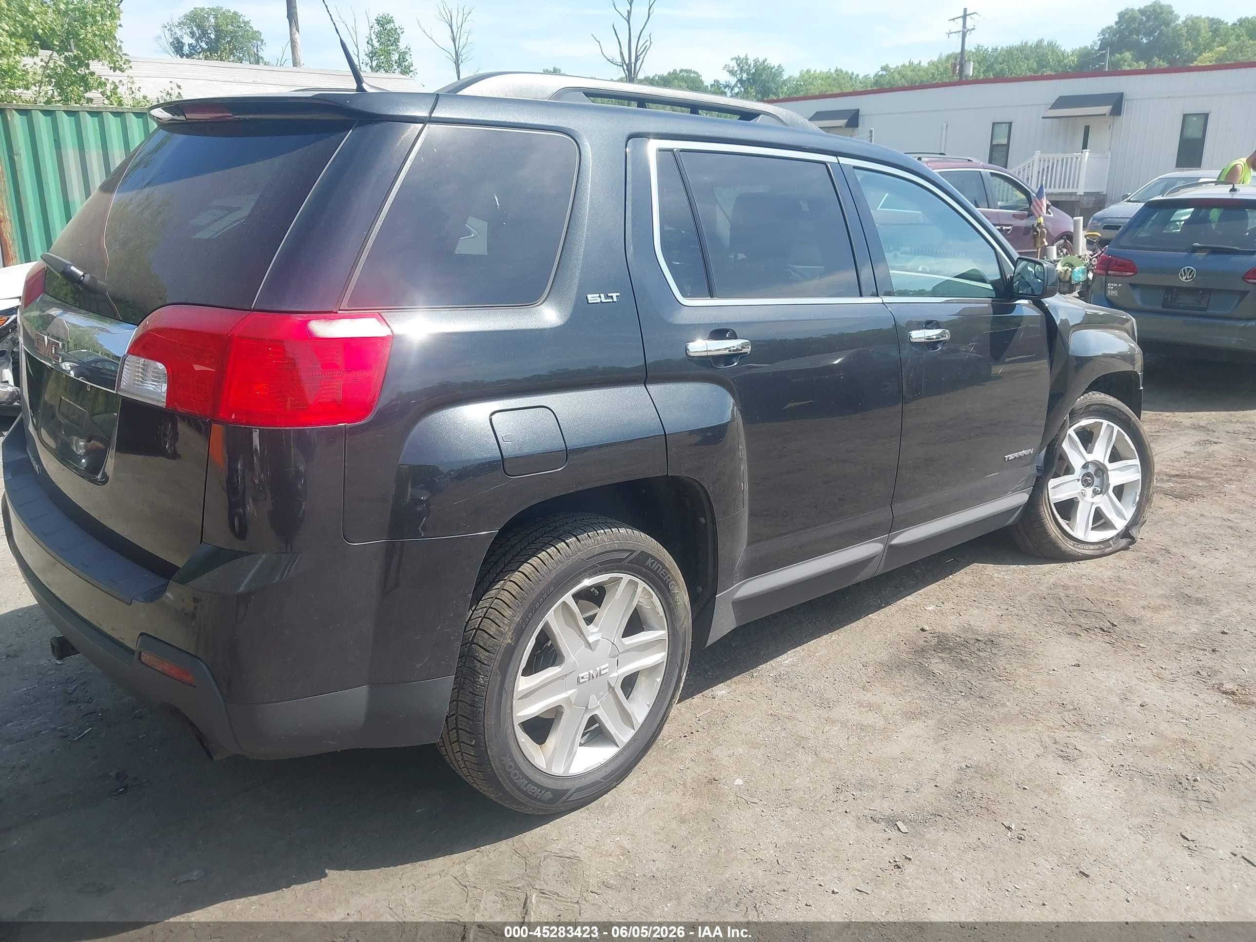 2012 Gmc Terrain Slt-1 Black vin: 2GKFLUE58C6211203
