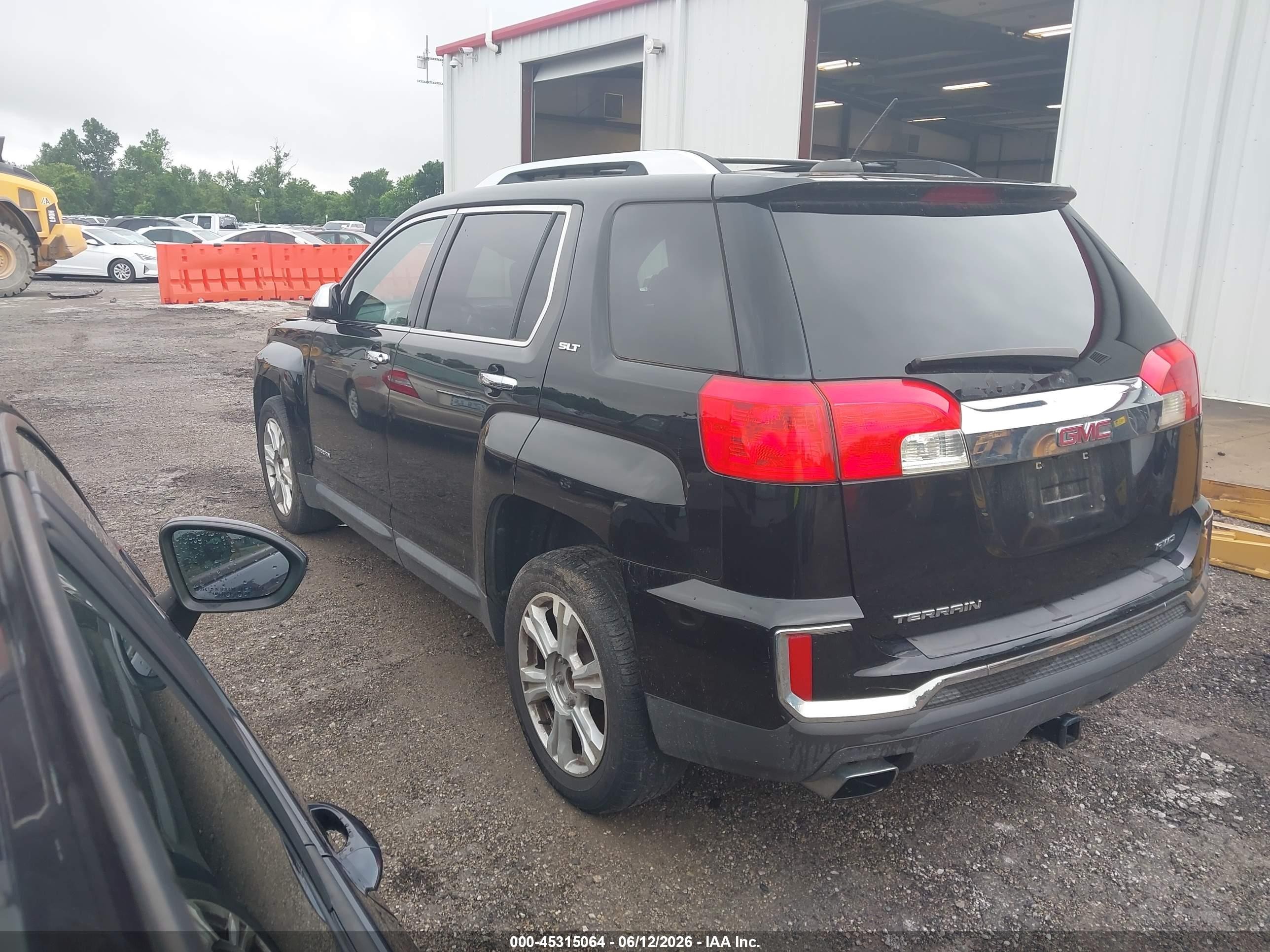 2017 Gmc Terrain Slt Black vin: 2GKFLUEK1H6300463