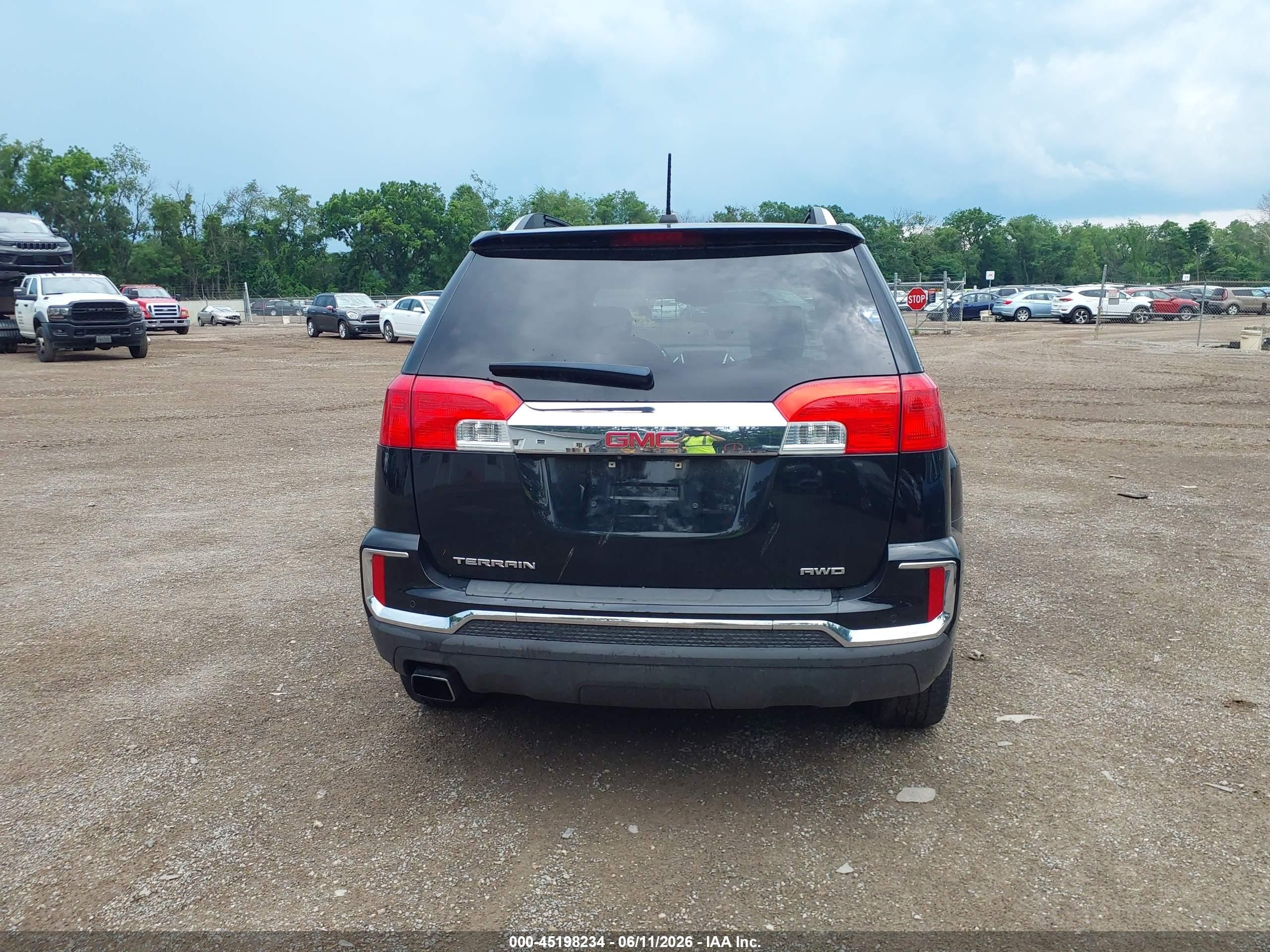 2016 Gmc Terrain Slt Black vin: 2GKFLUEK2G6268511
