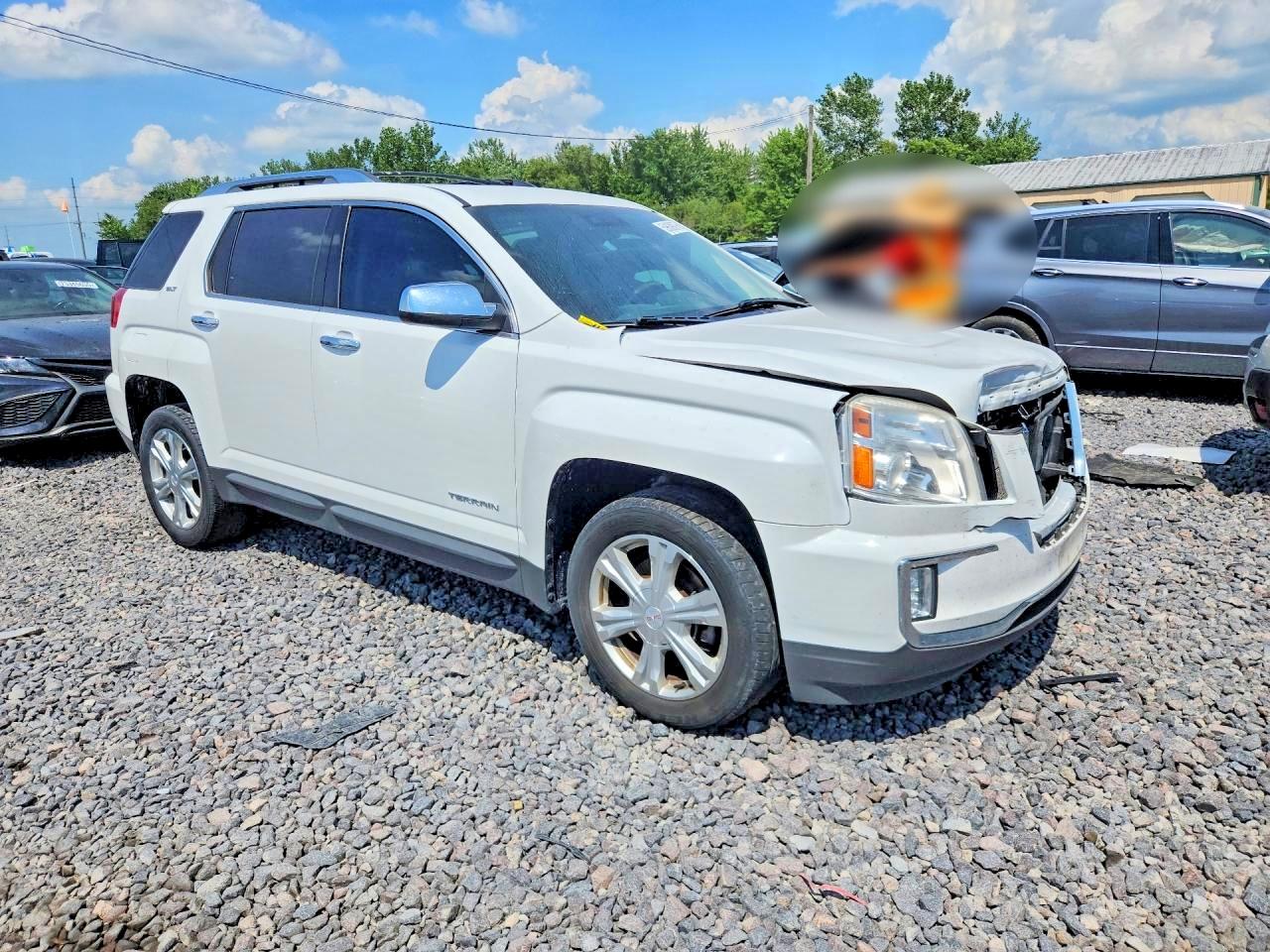 2017 Gmc Terrain Slt Белый vin: 2GKFLUEKXH6329203
