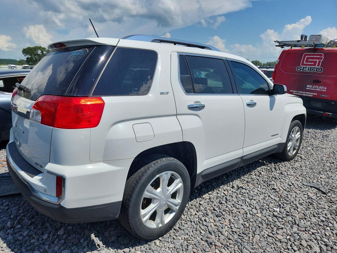 2017 Gmc Terrain Slt Белый vin: 2GKFLUEKXH6329203