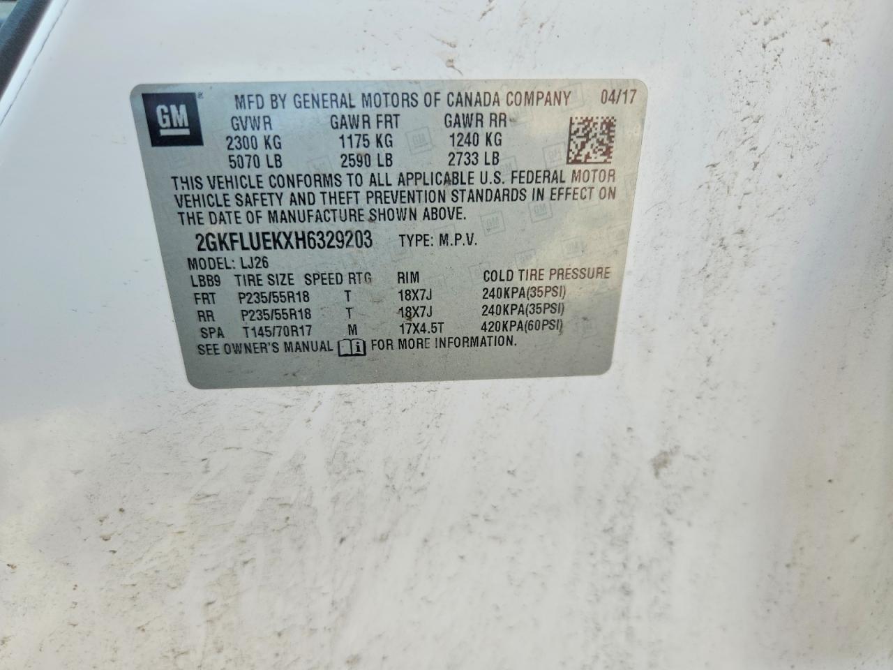 2017 Gmc Terrain Slt Белый vin: 2GKFLUEKXH6329203