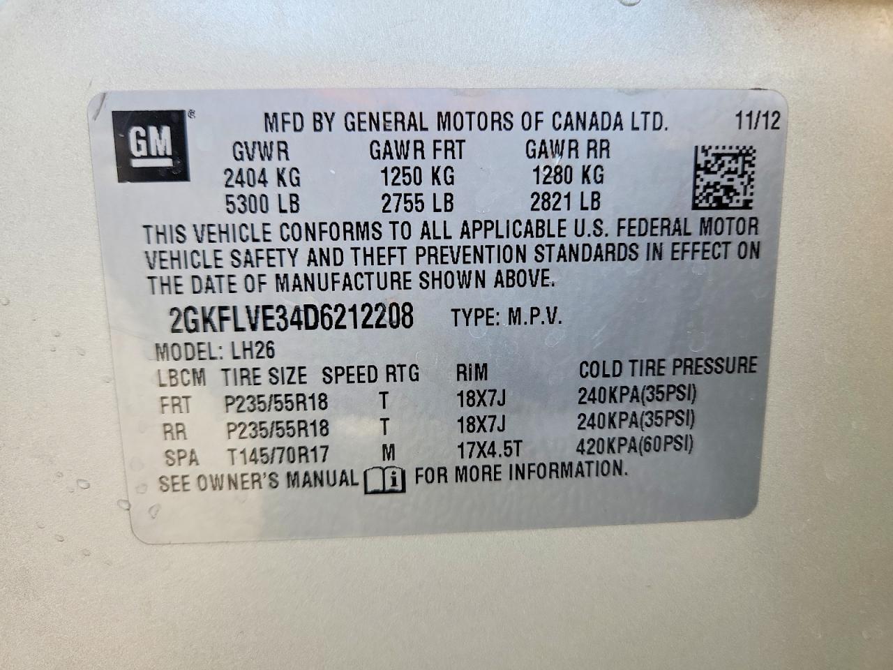 2013 Gmc Terrain Slt Gold vin: 2GKFLVE34D6212208