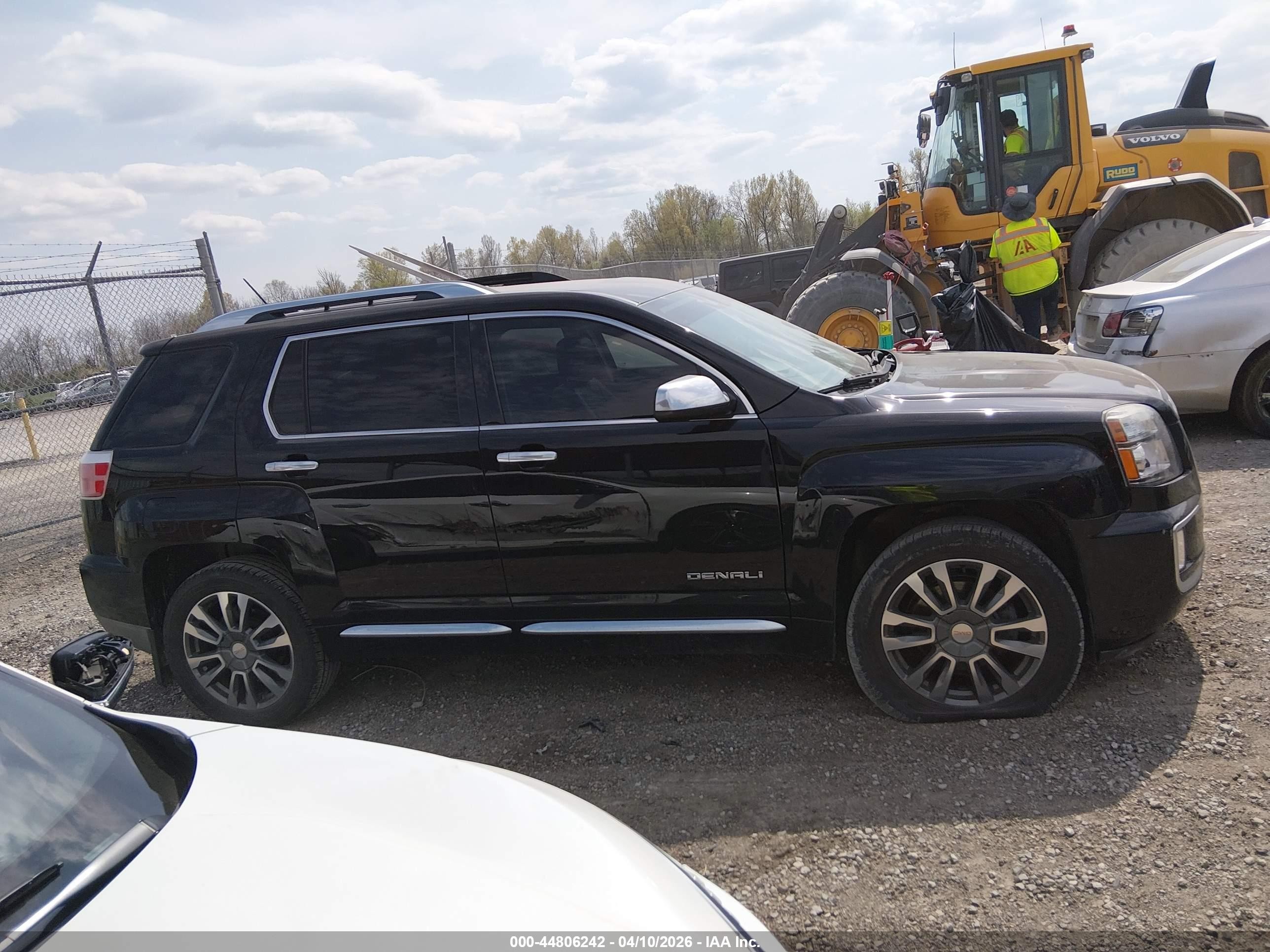 2016 Gmc Terrain Denali Черный vin: 2GKFLVE34G6160065