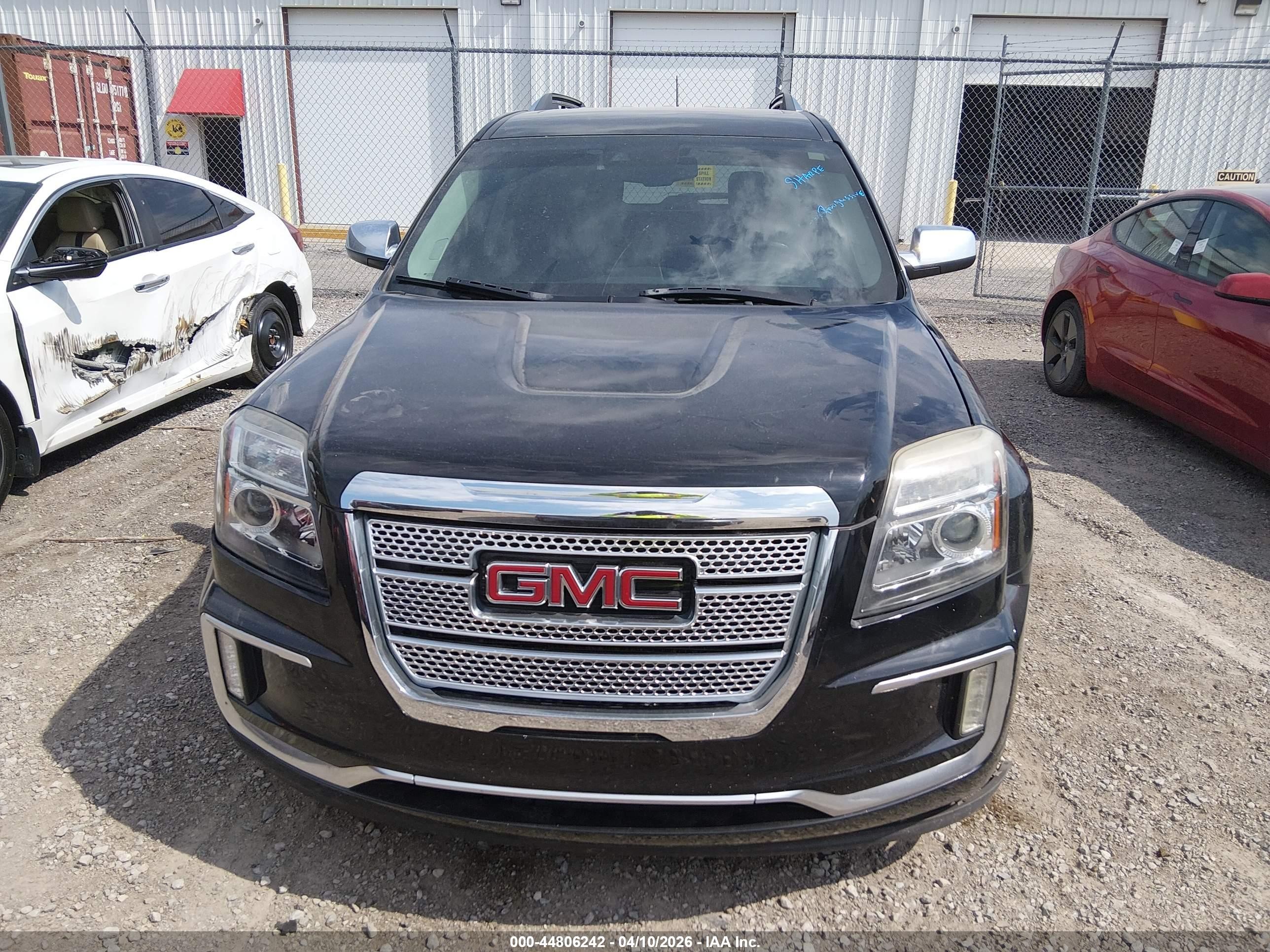 2016 Gmc Terrain Denali Черный vin: 2GKFLVE34G6160065
