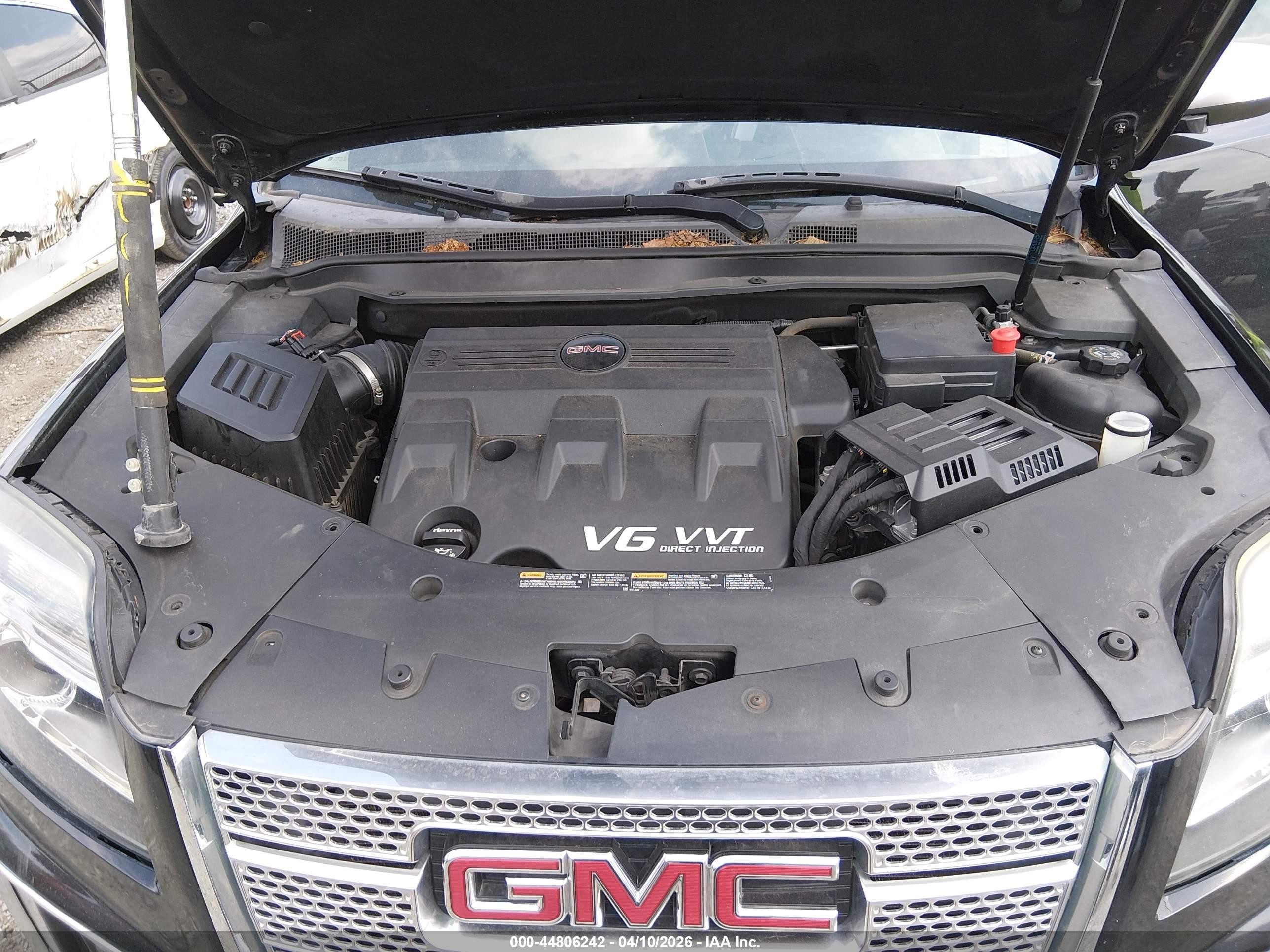 2016 Gmc Terrain Denali Черный vin: 2GKFLVE34G6160065