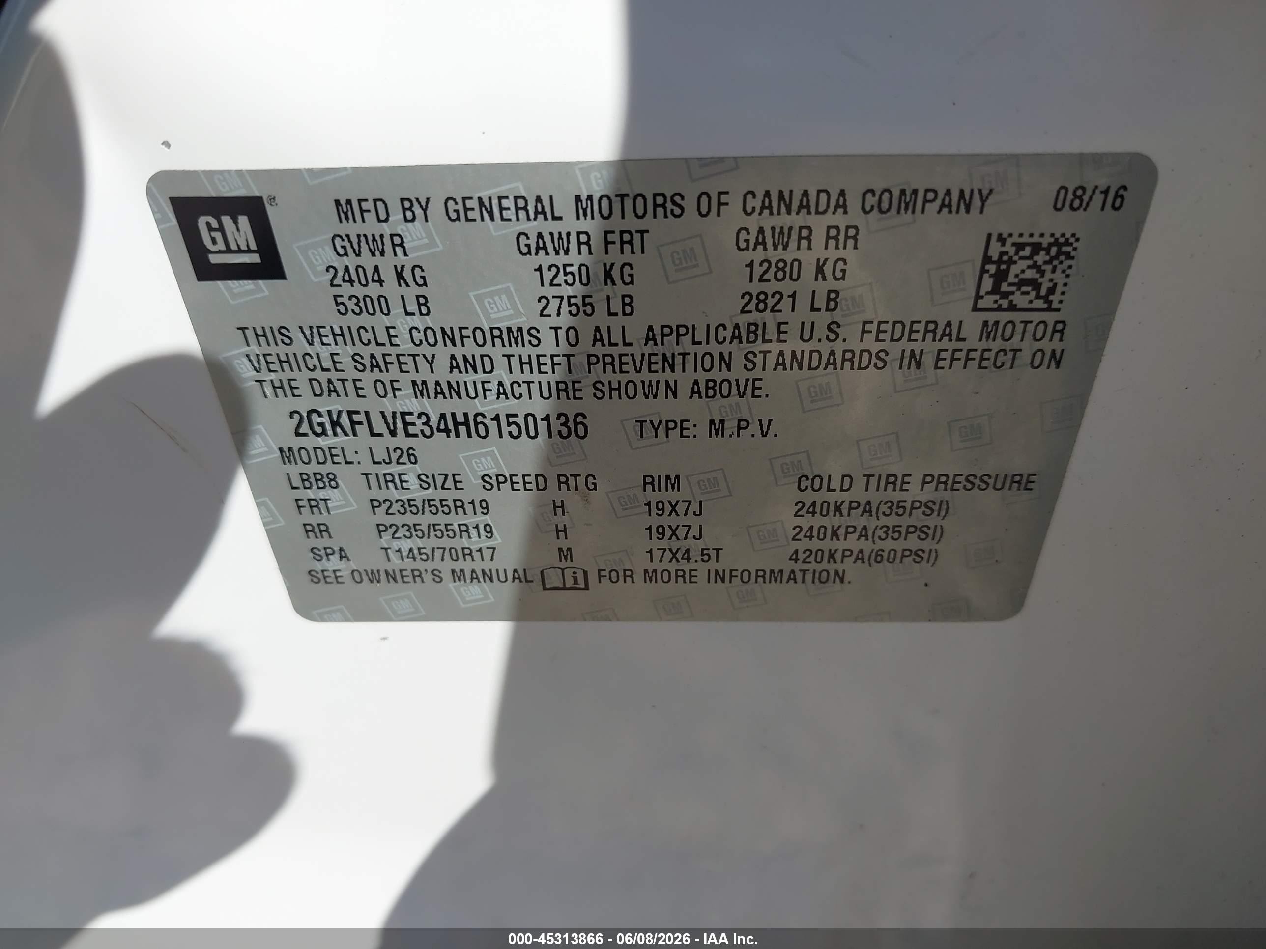 2017 Gmc Terrain Denali Белый vin: 2GKFLVE34H6150136