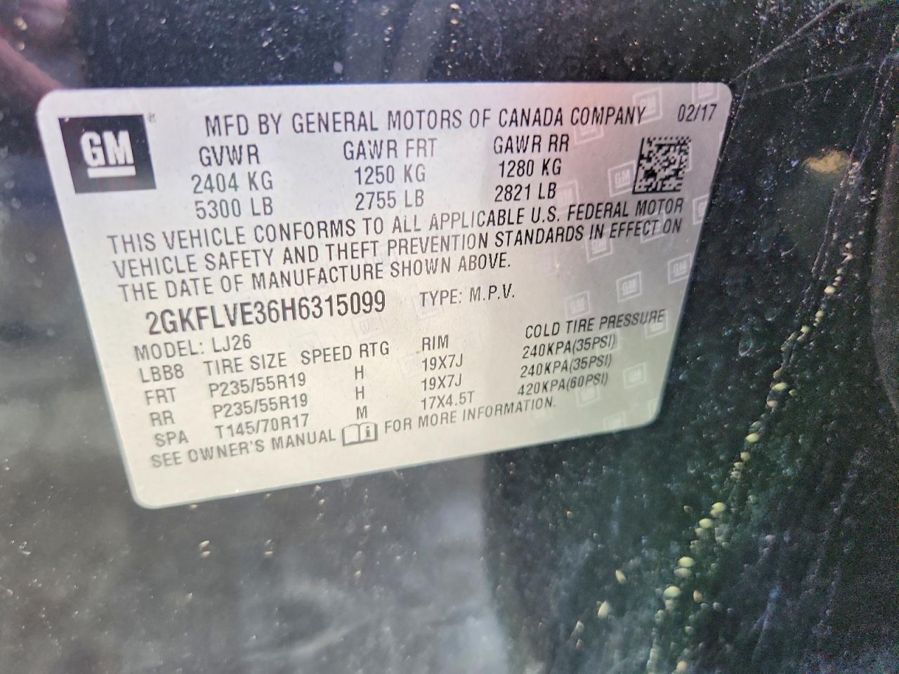 2017 Gmc Terrain Denali Black vin: 2GKFLVE36H6315099