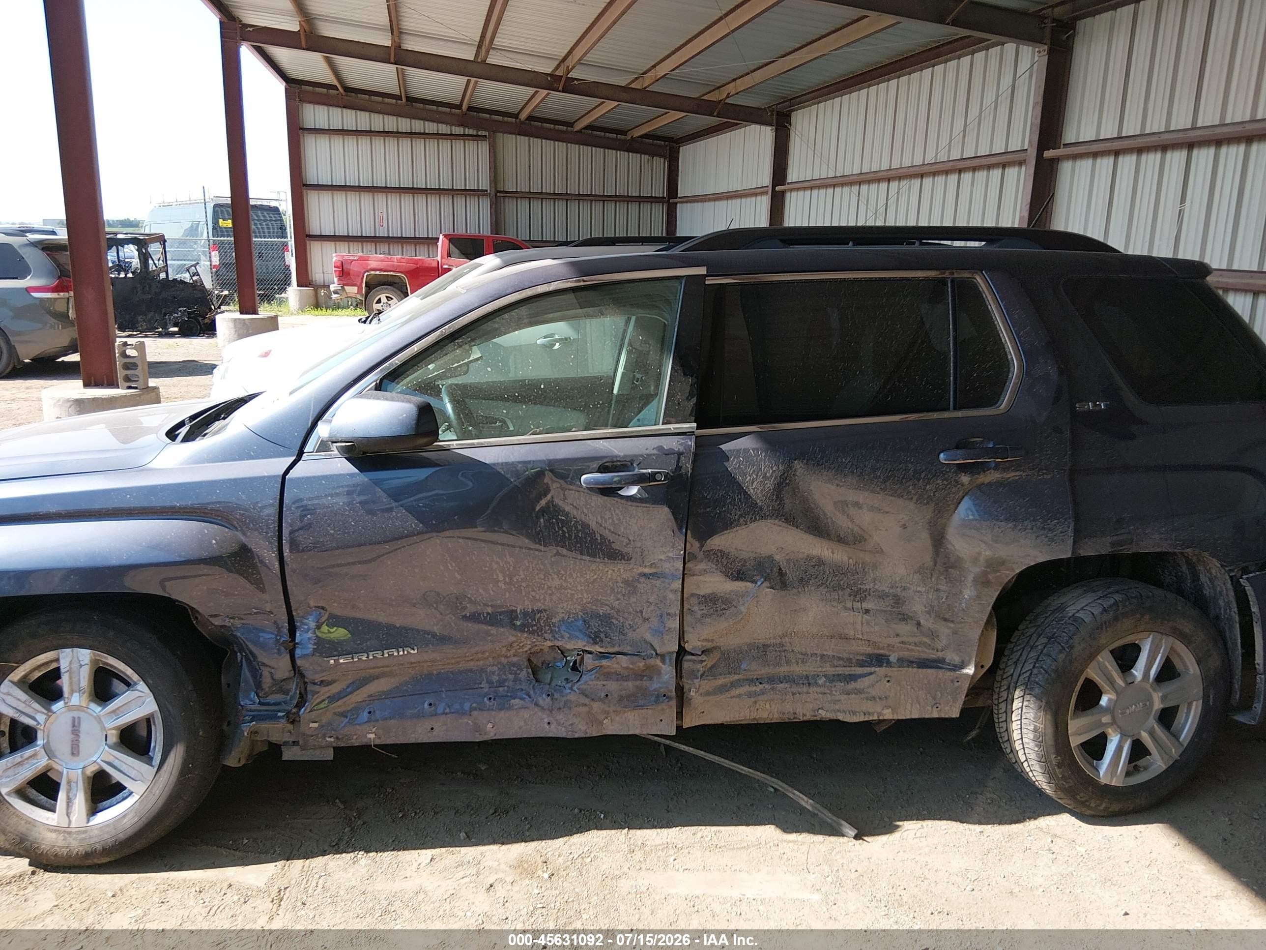 2013 Gmc Terrain Slt-1 Dark Blue vin: 2GKFLVE38D6361527