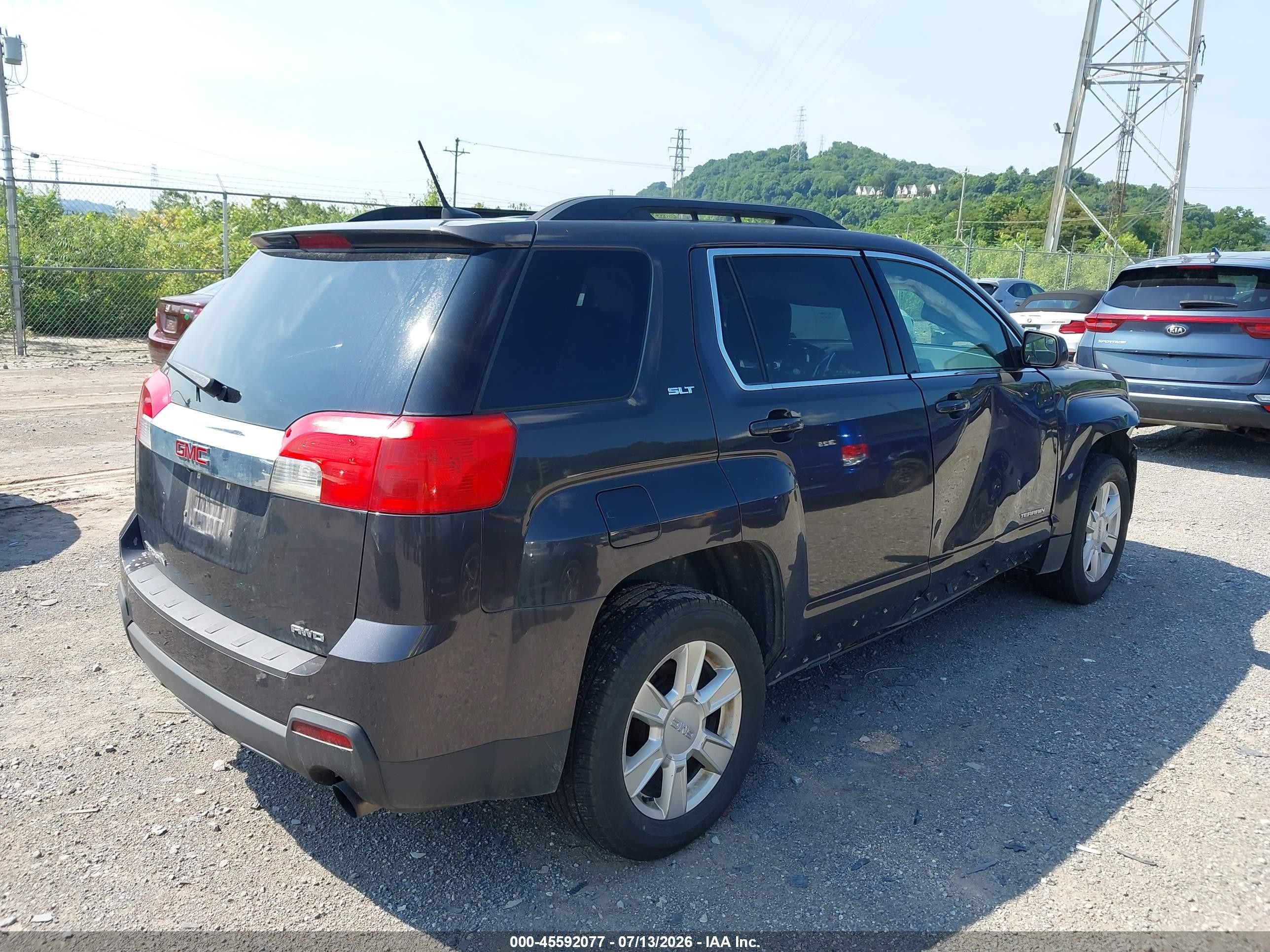 2013 Gmc Terrain Slt-1 Gray vin: 2GKFLVE39D6209837