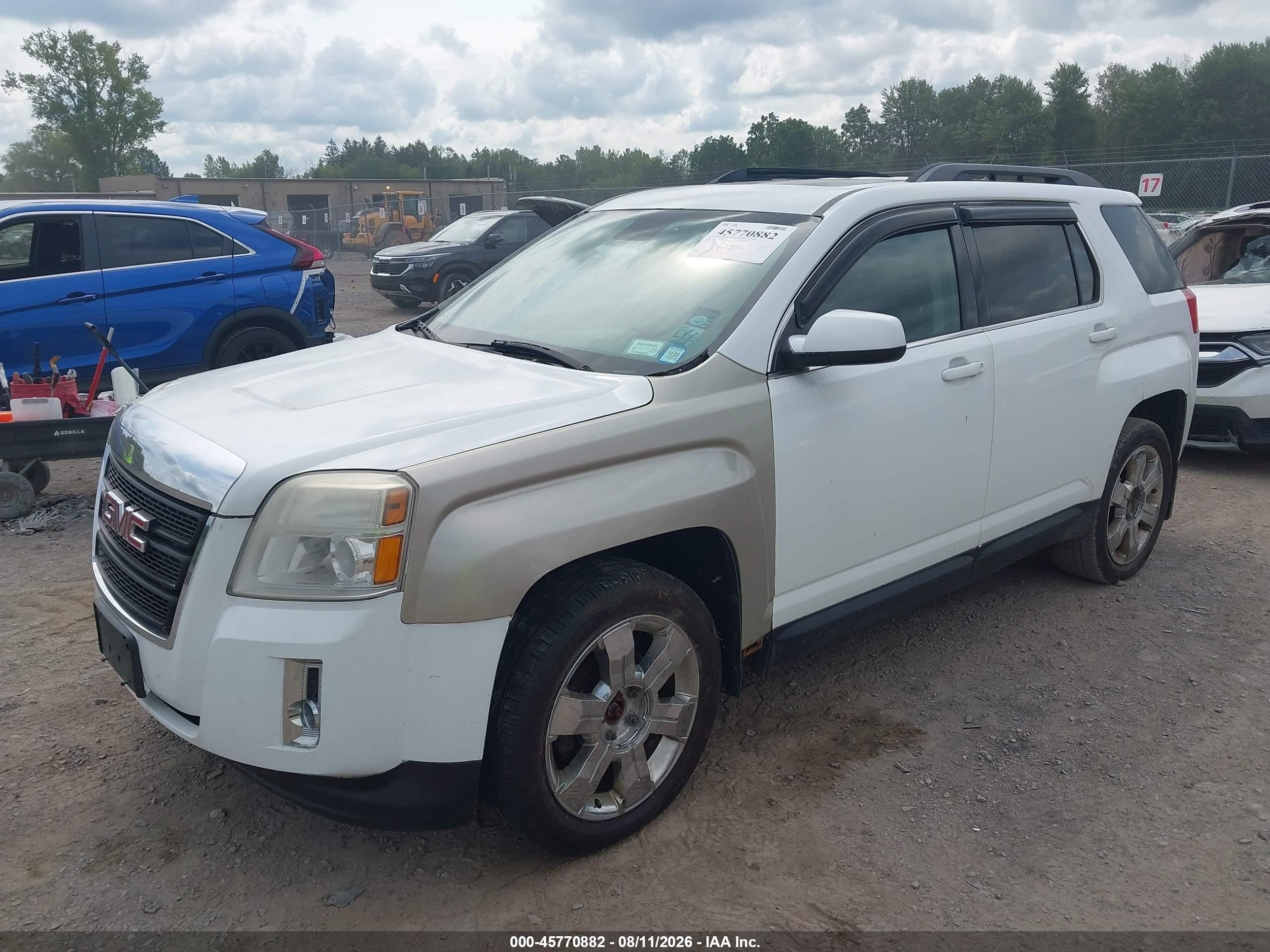 2012 Gmc Terrain Slt-1 White vin: 2GKFLVE50C6206793