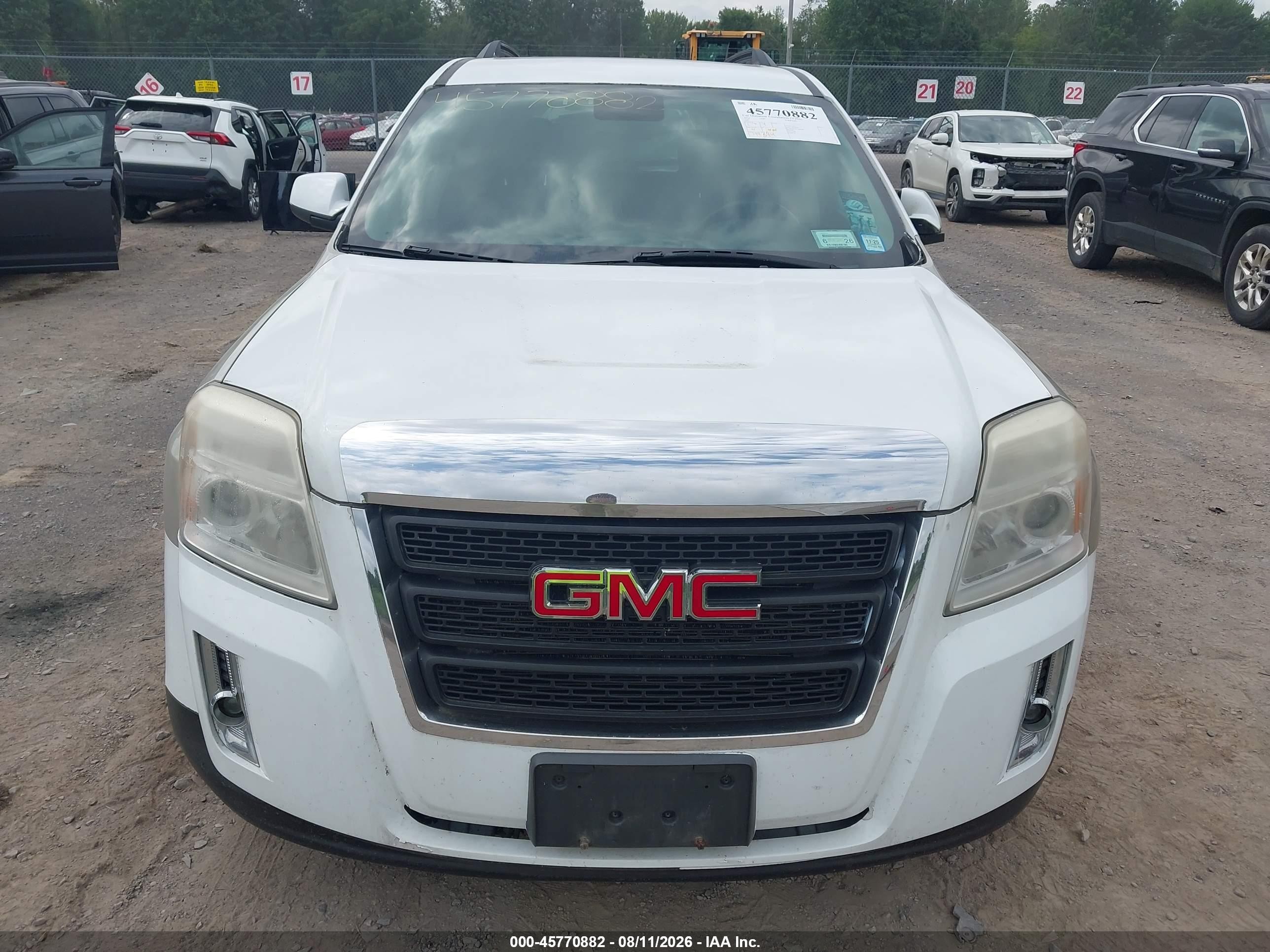 2012 Gmc Terrain Slt-1 White vin: 2GKFLVE50C6206793