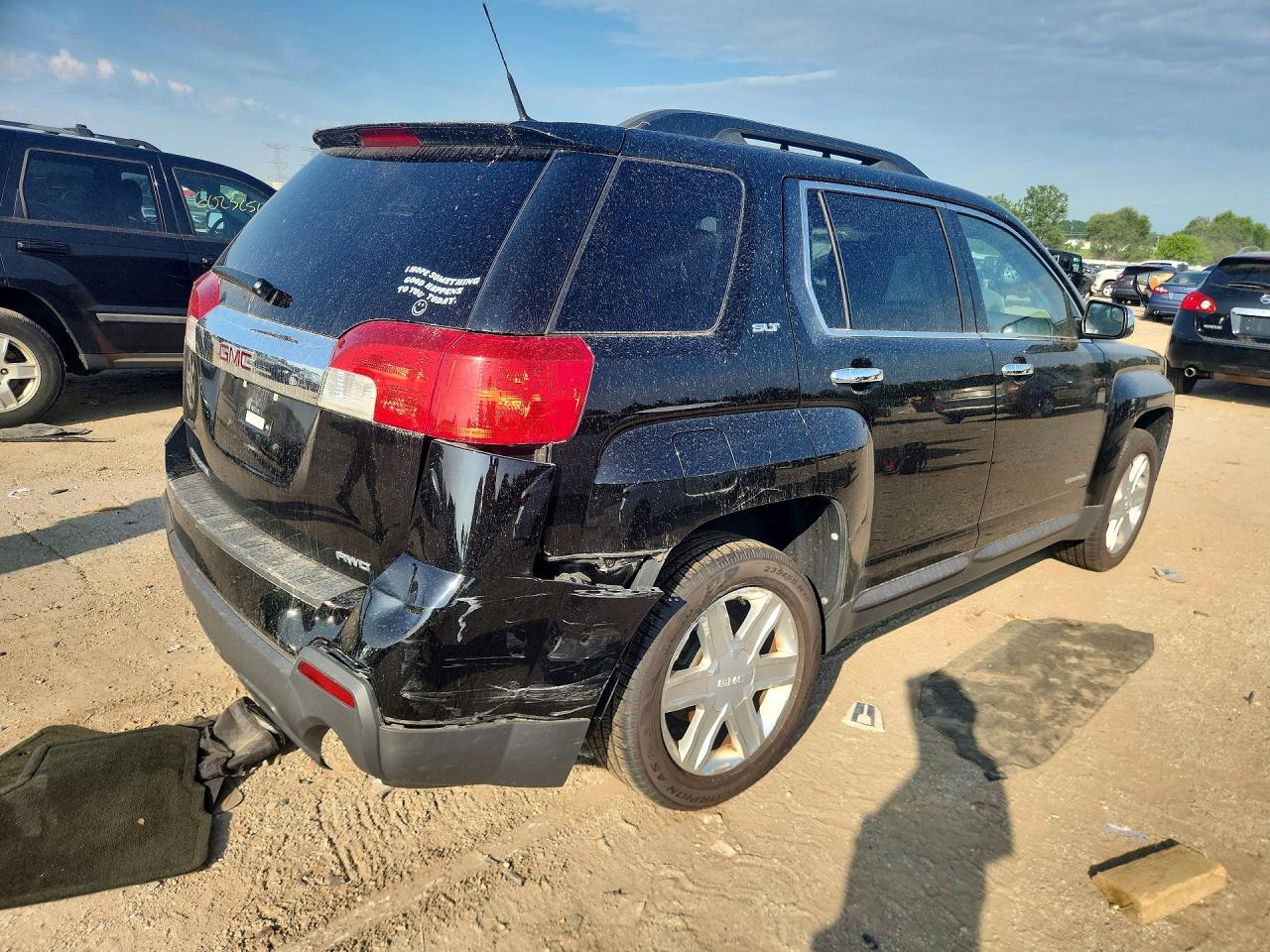 2012 Gmc Terrain Slt Black vin: 2GKFLVE52C6303333