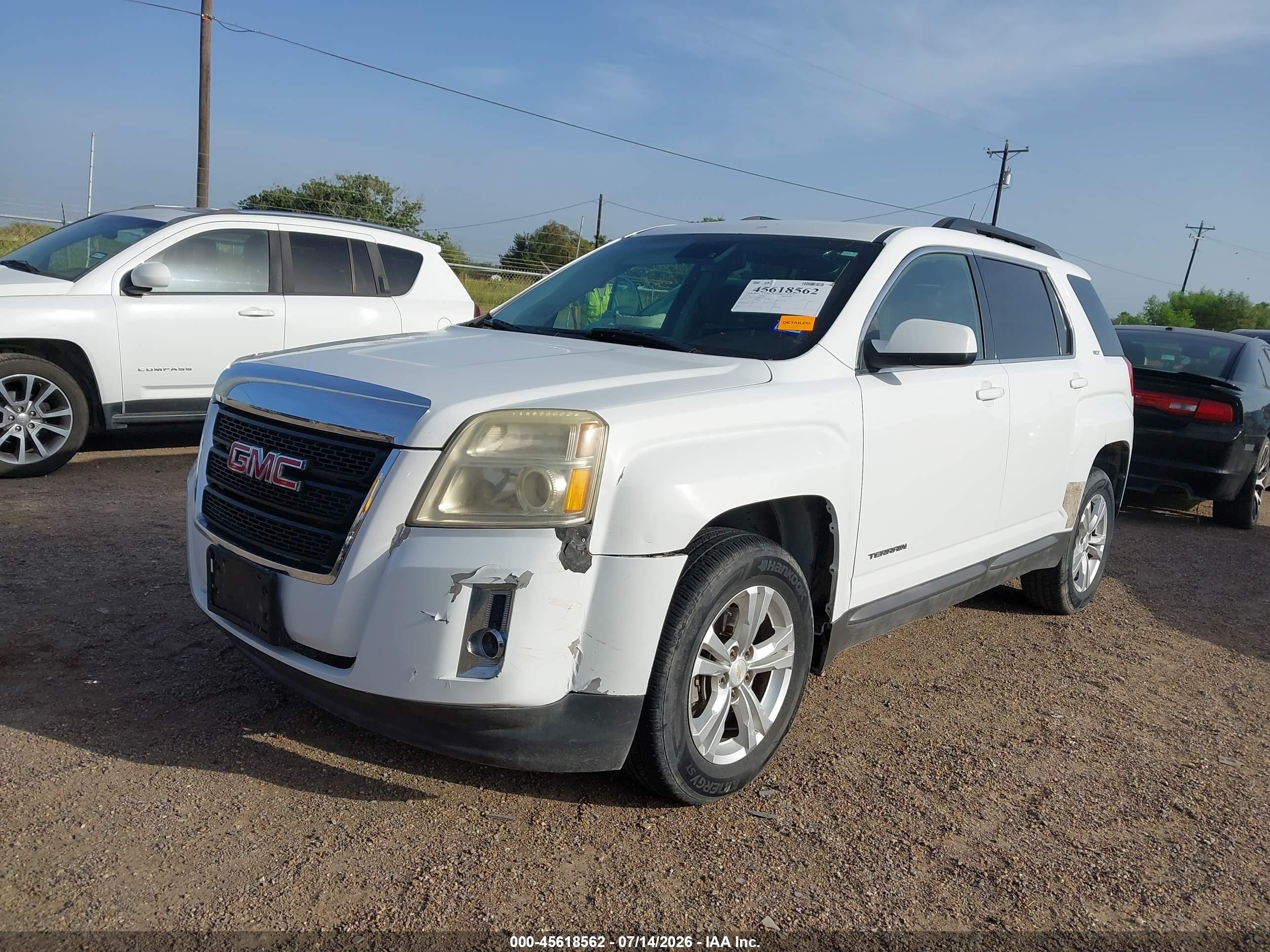 2012 Gmc Terrain Slt-1 White vin: 2GKFLVE52C6316289