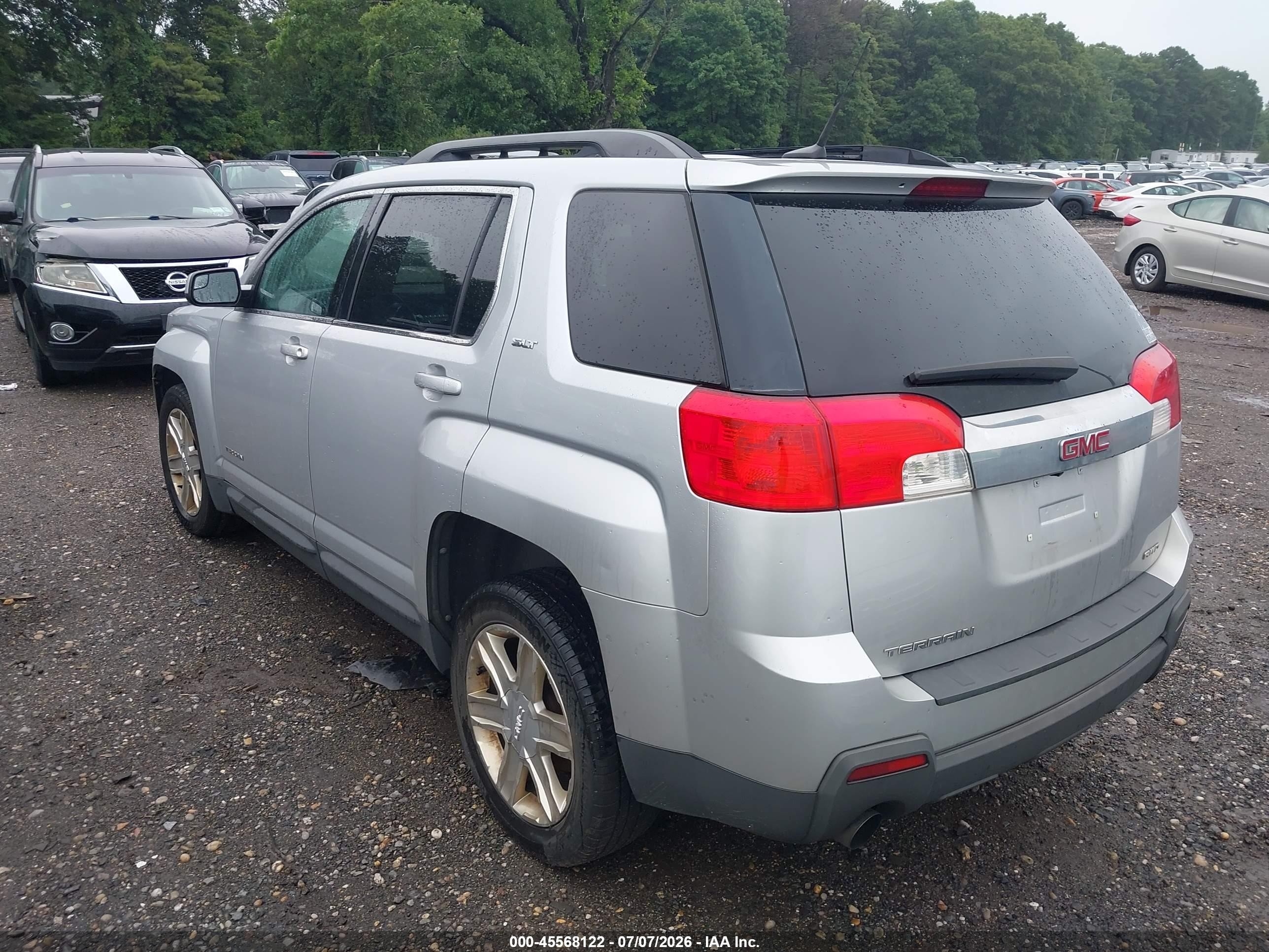 2012 Gmc Terrain Slt-1 Silver vin: 2GKFLVE56C6150570